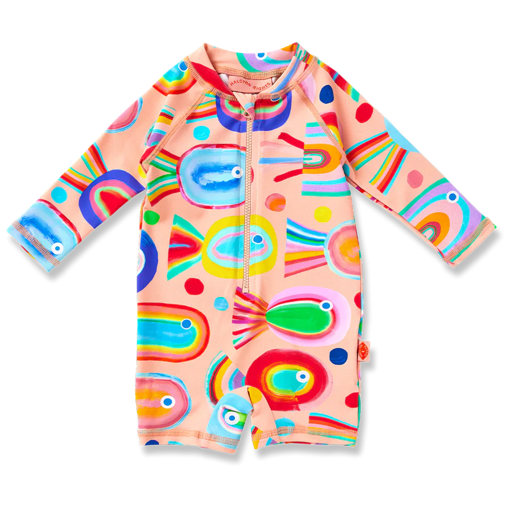 Long Sleeve Rash Suit Fancy Fins