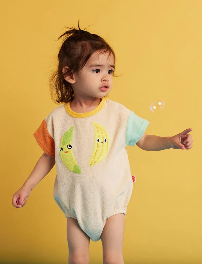 Peel Party Terry Short Sleeve Bodysuit - Image 2
