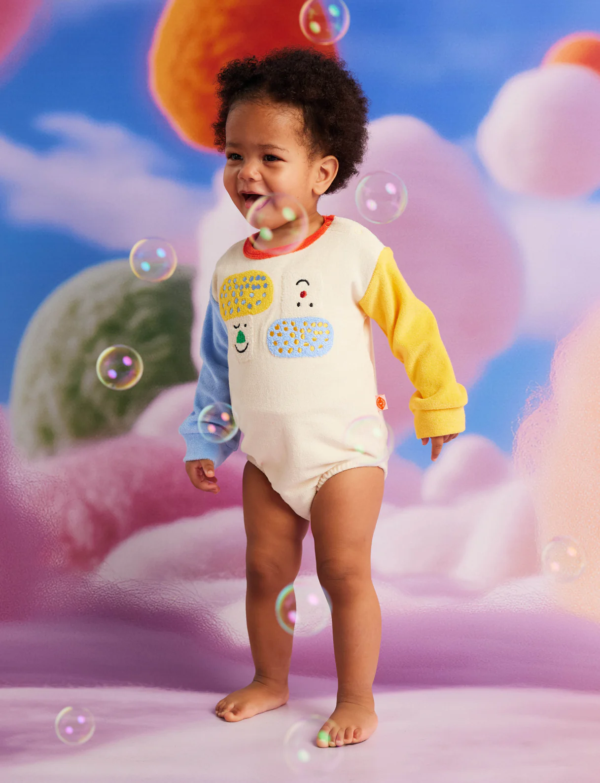 Pocket Patch Terry Long Sleeve Bodysuit - Image 5