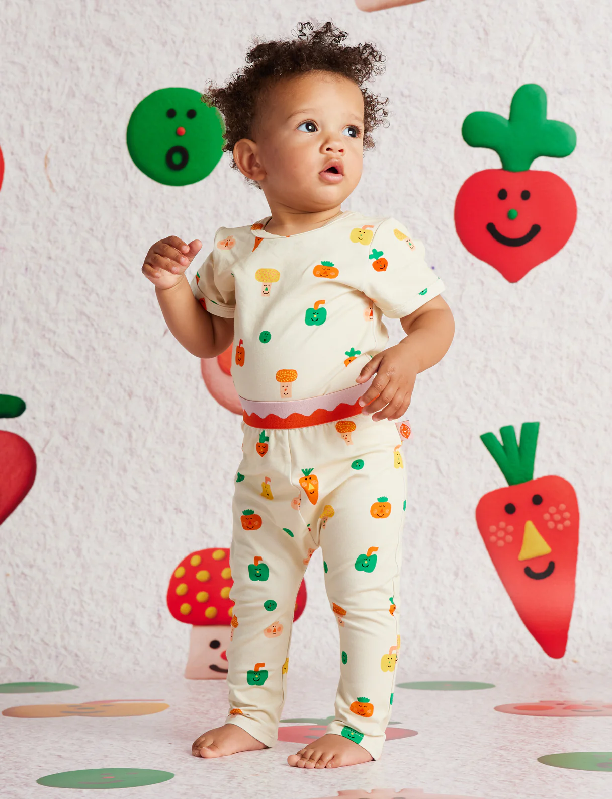 Teeny Tiny Veg Baby Leggings - Image 2