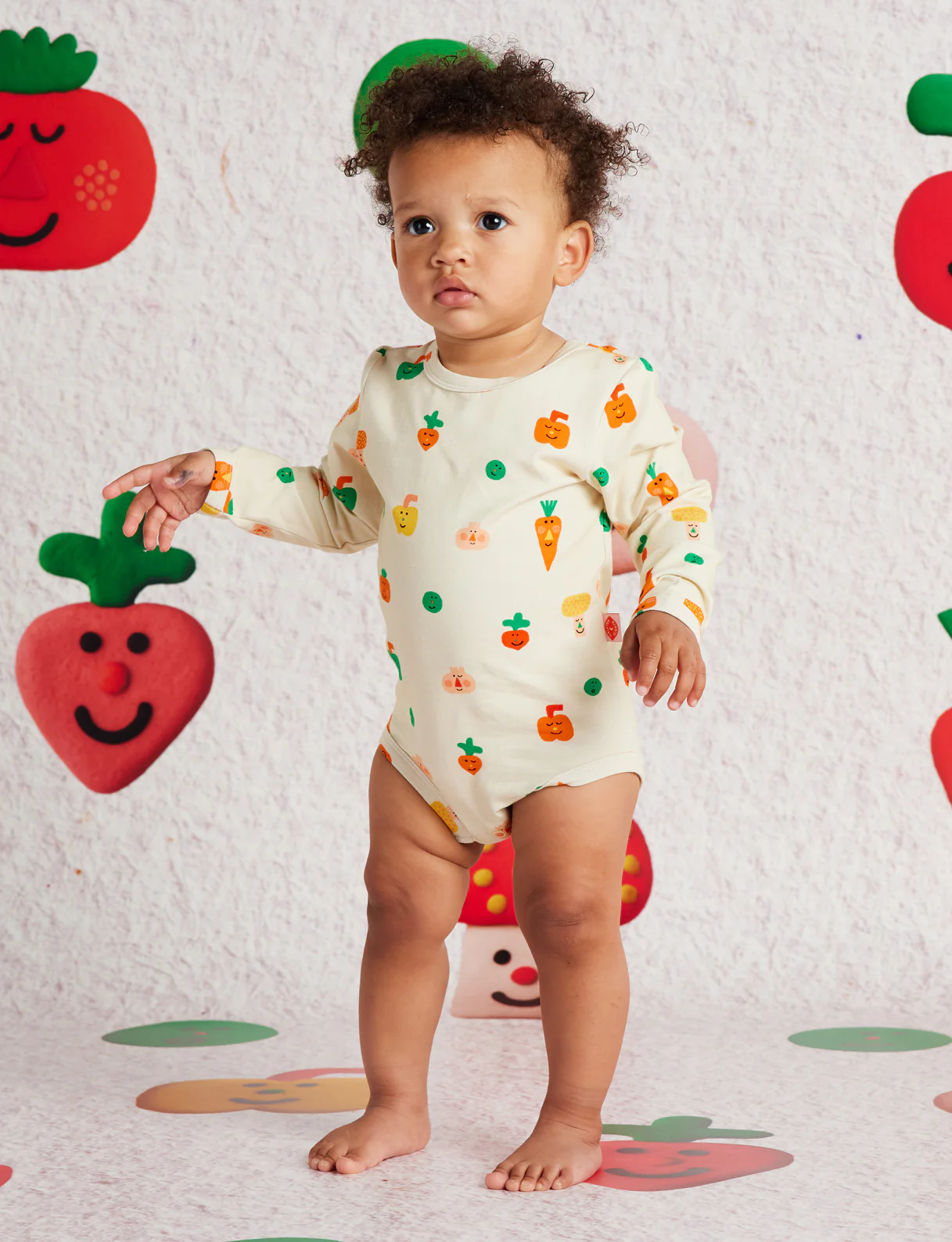 Teeny Tiny Veg Long Sleeve Bodysuit - Image 4