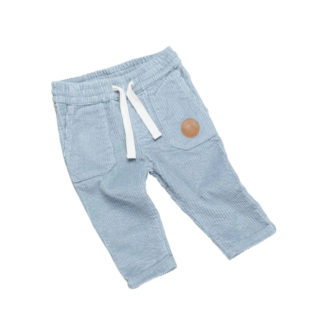 Huxbaby AW22 Drop 1 Cord Pant - Dusty Blue - Image 2