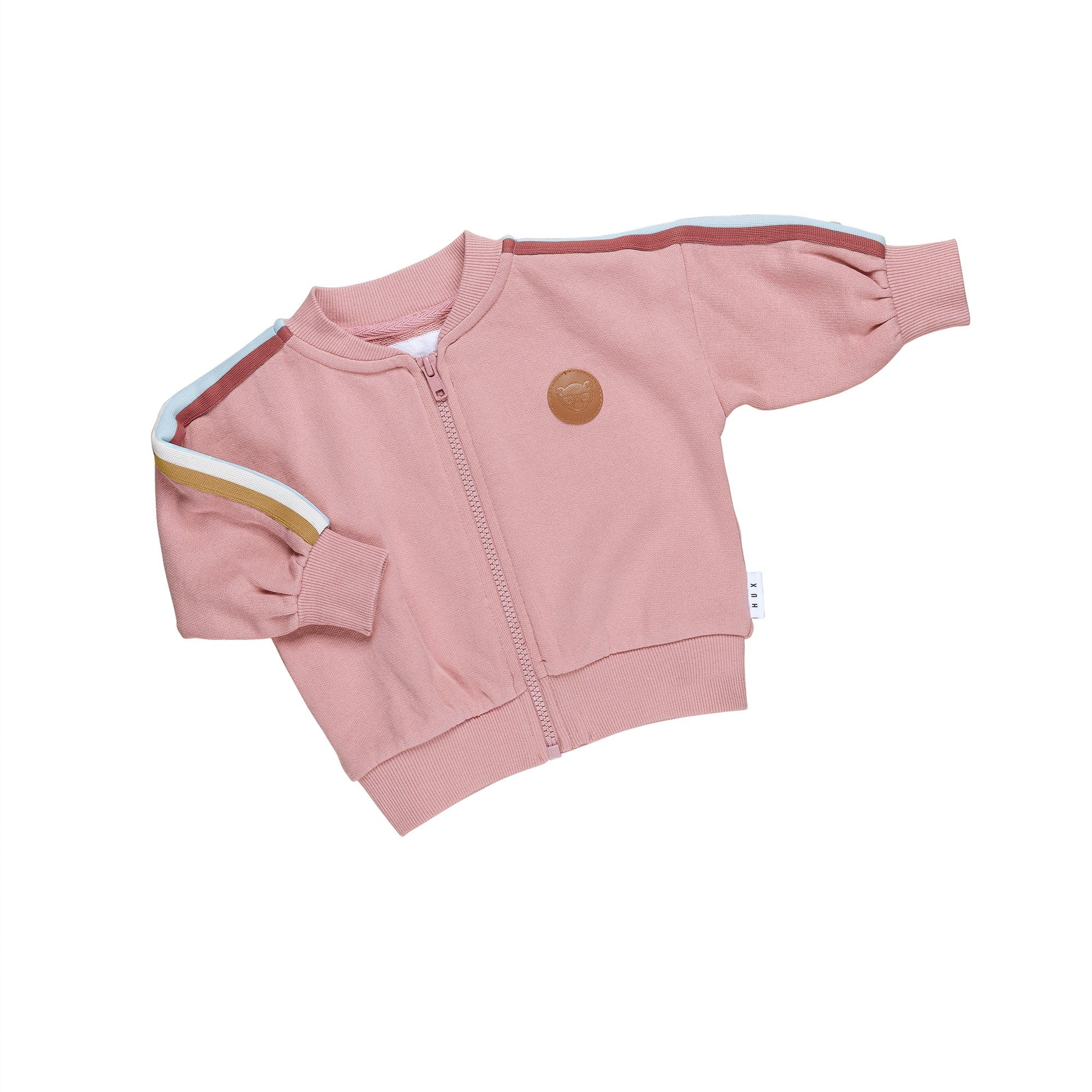 Huxbaby Dusty Rose Retro Track Jacket - Image 3