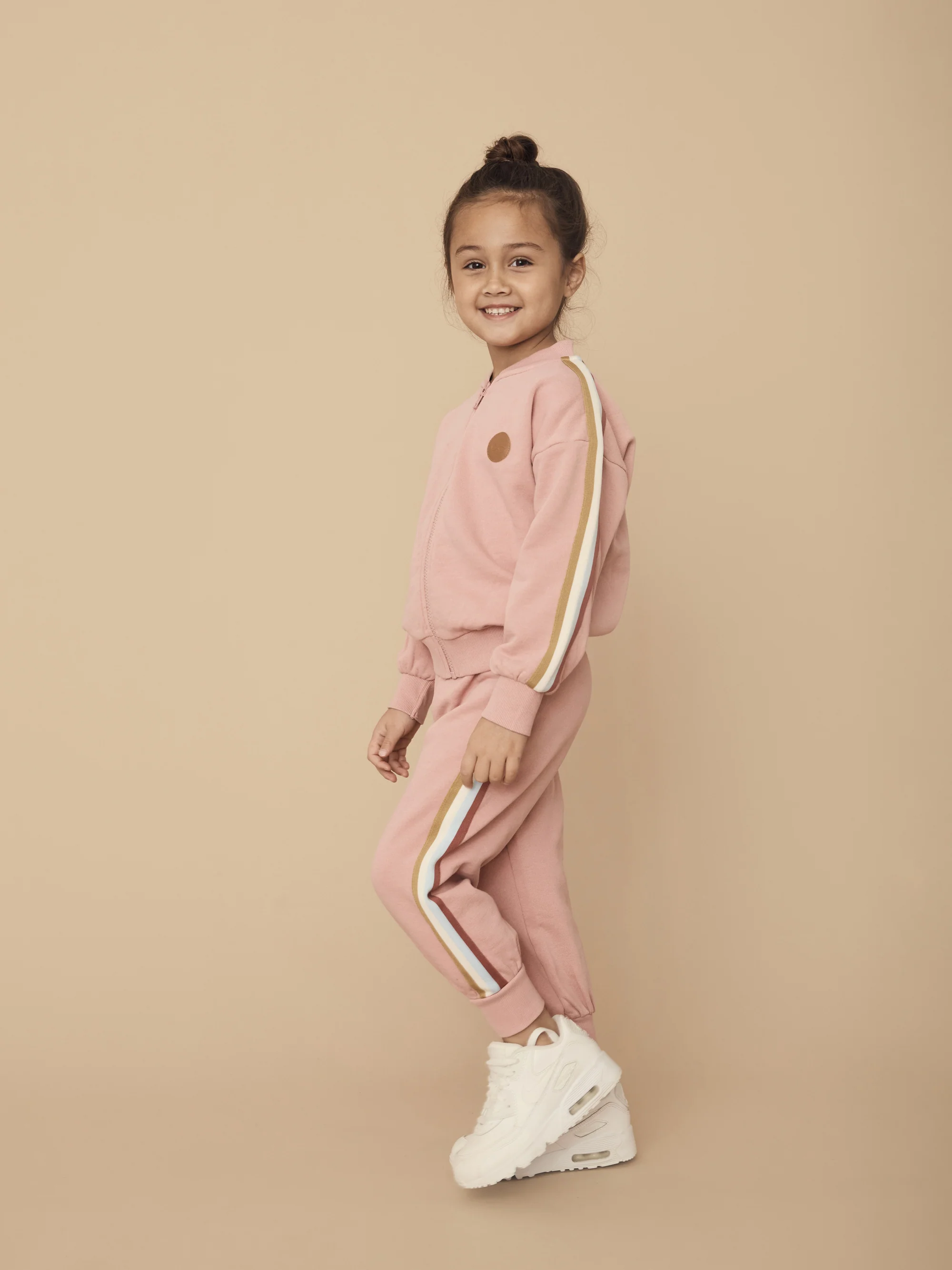 Huxbaby Dusty Rose Retro Trackies - Image 2