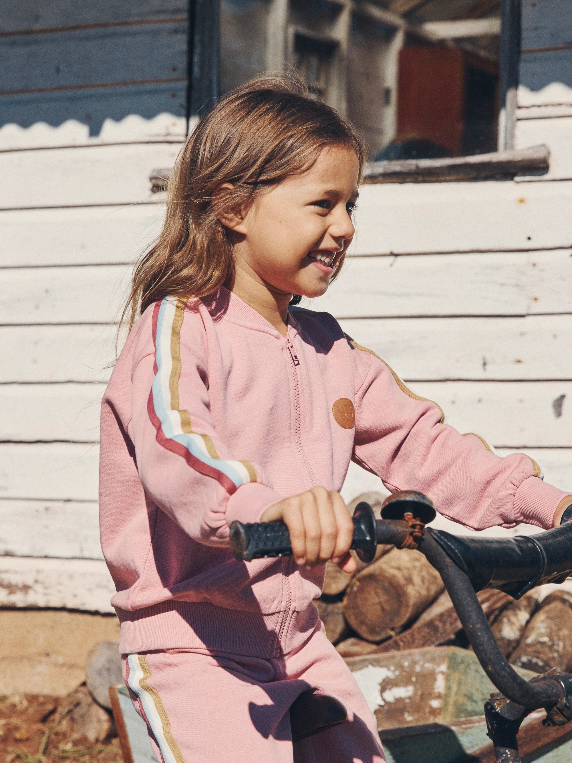 Huxbaby Dusty Rose Retro Trackies - Image 5