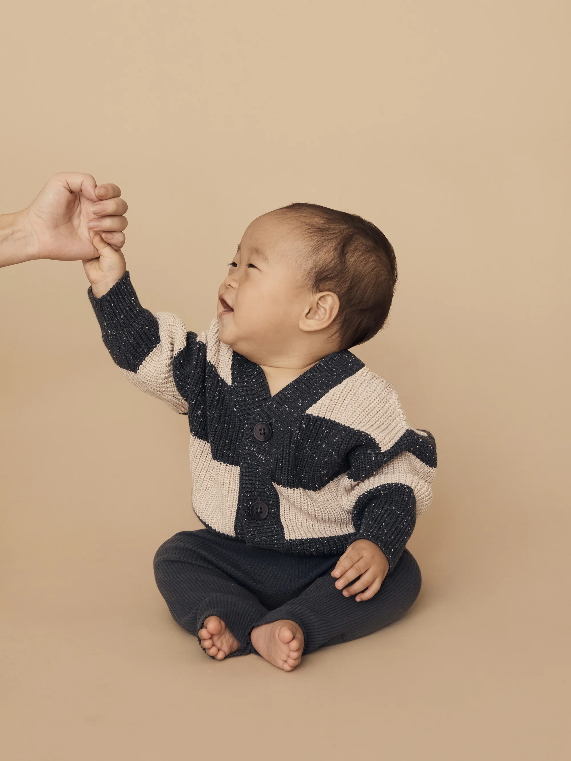 Huxbaby Ink Stripe Knit Cardigan - Image 2