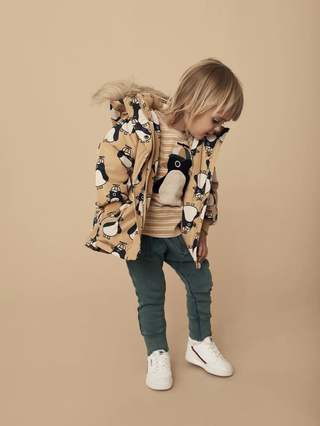 Huxbaby AW22 Drop 1 Cool Penguin Parka - Amber - Image 2