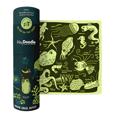 Glow-in-the-deep Mini Colouring & Doodle Mat - Image 2