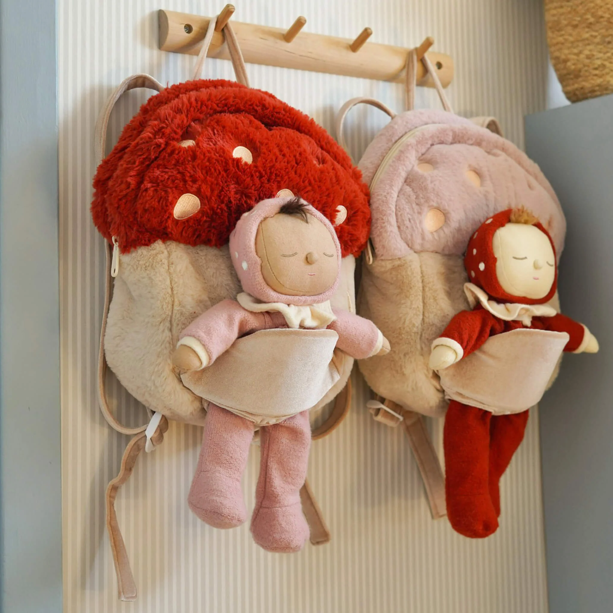 Hopalong Mushroom Backpack - Red - Image 3