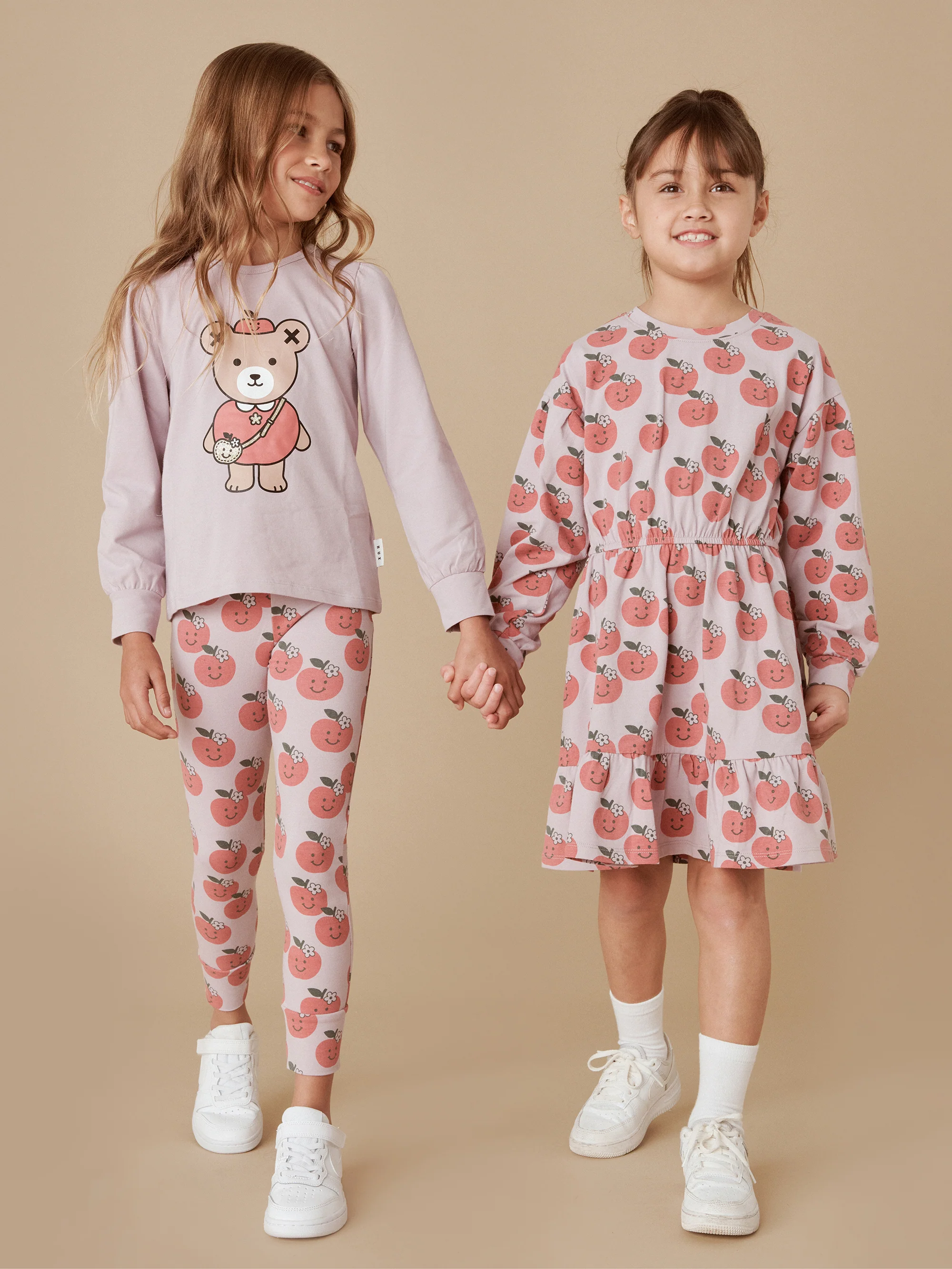 Huxbaby Apple Bear Puff Top - Lavender - Image 4