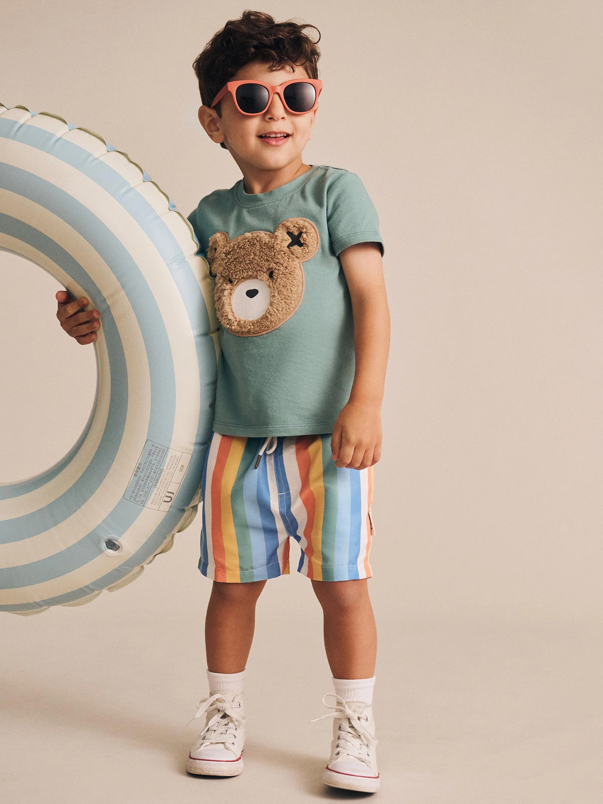 Beach Stripe Swim Short - Image 4