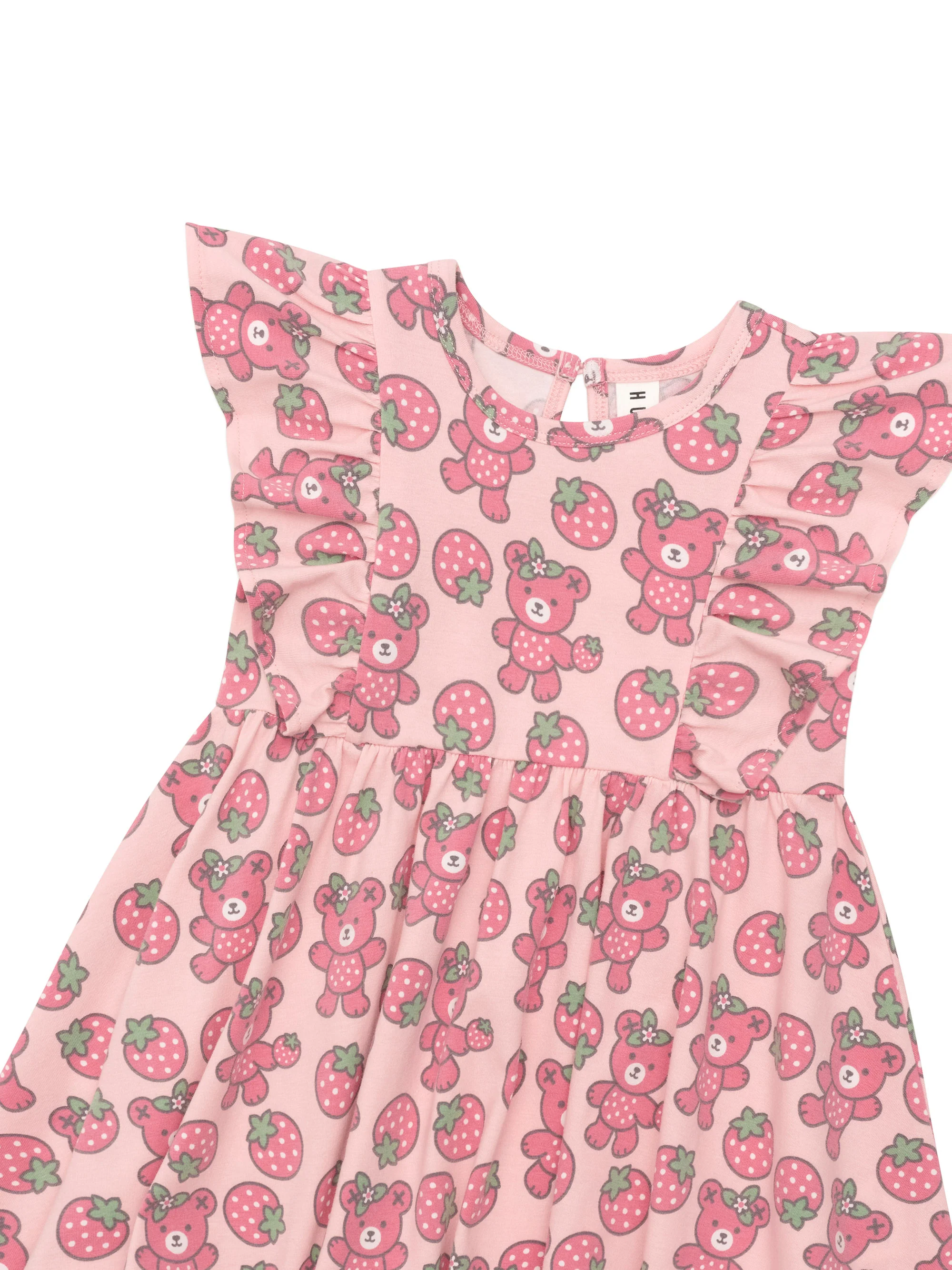 Berry Bear Frill Dress - Candy - Image 4