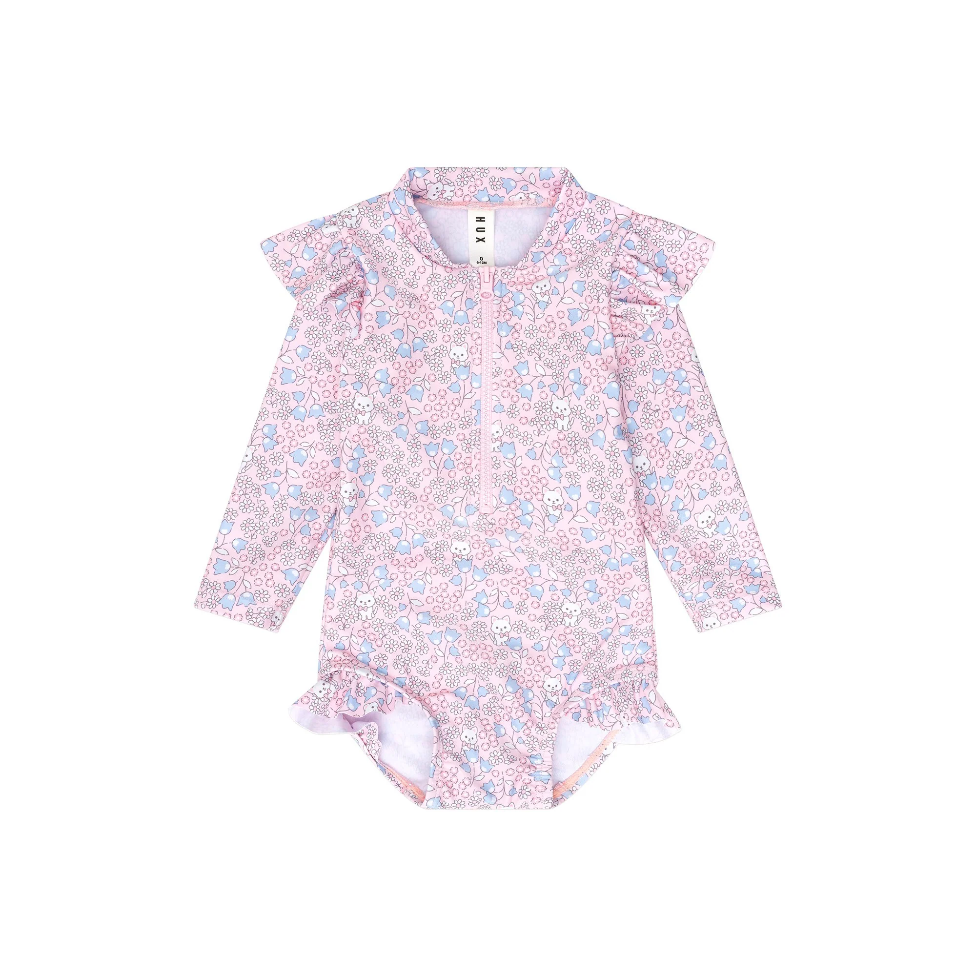Bluebell Floral Zip Swimsuit