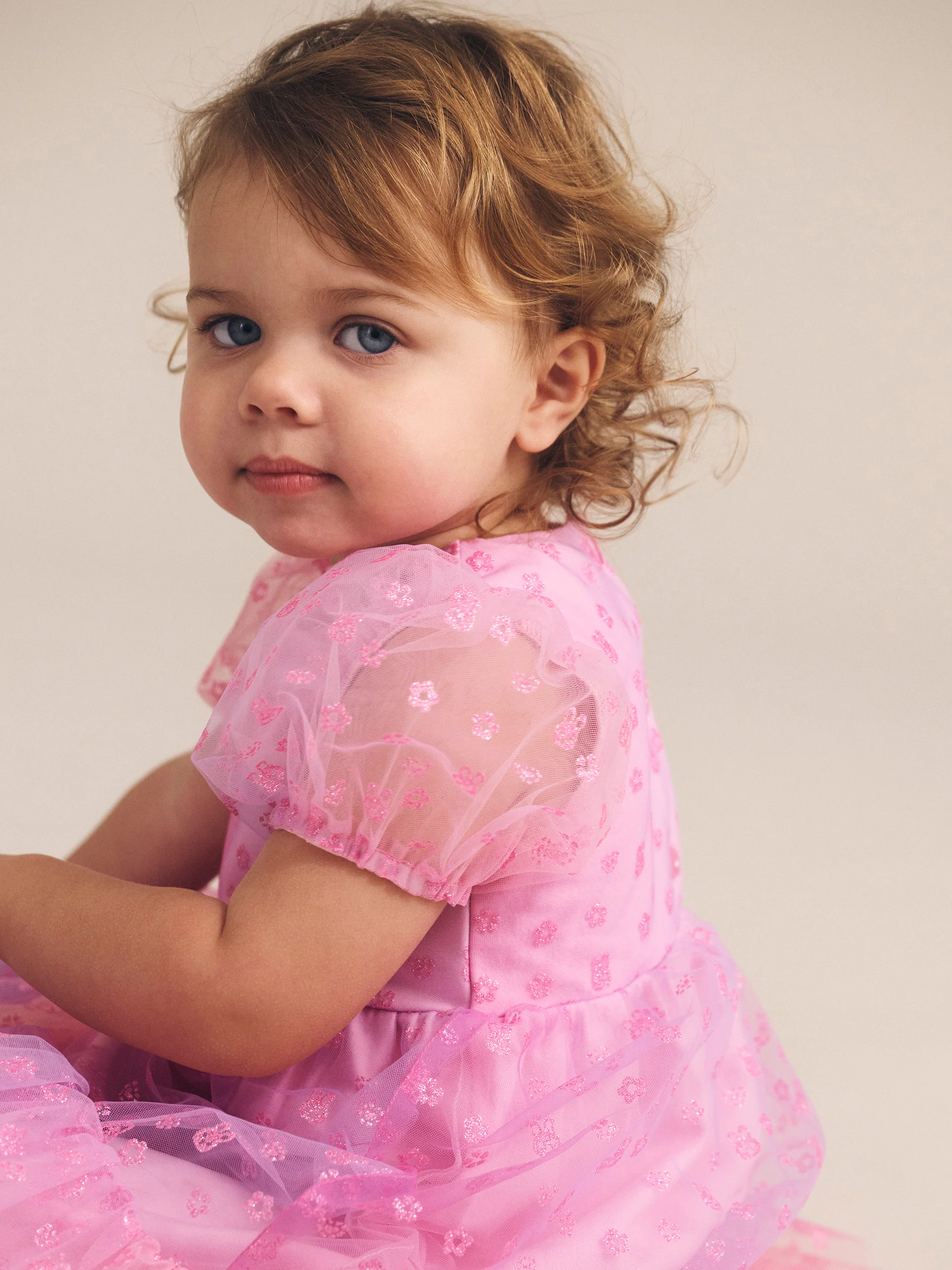 Huxbaby Bunny Gem Puff Sleeve Party Dress - Image 3
