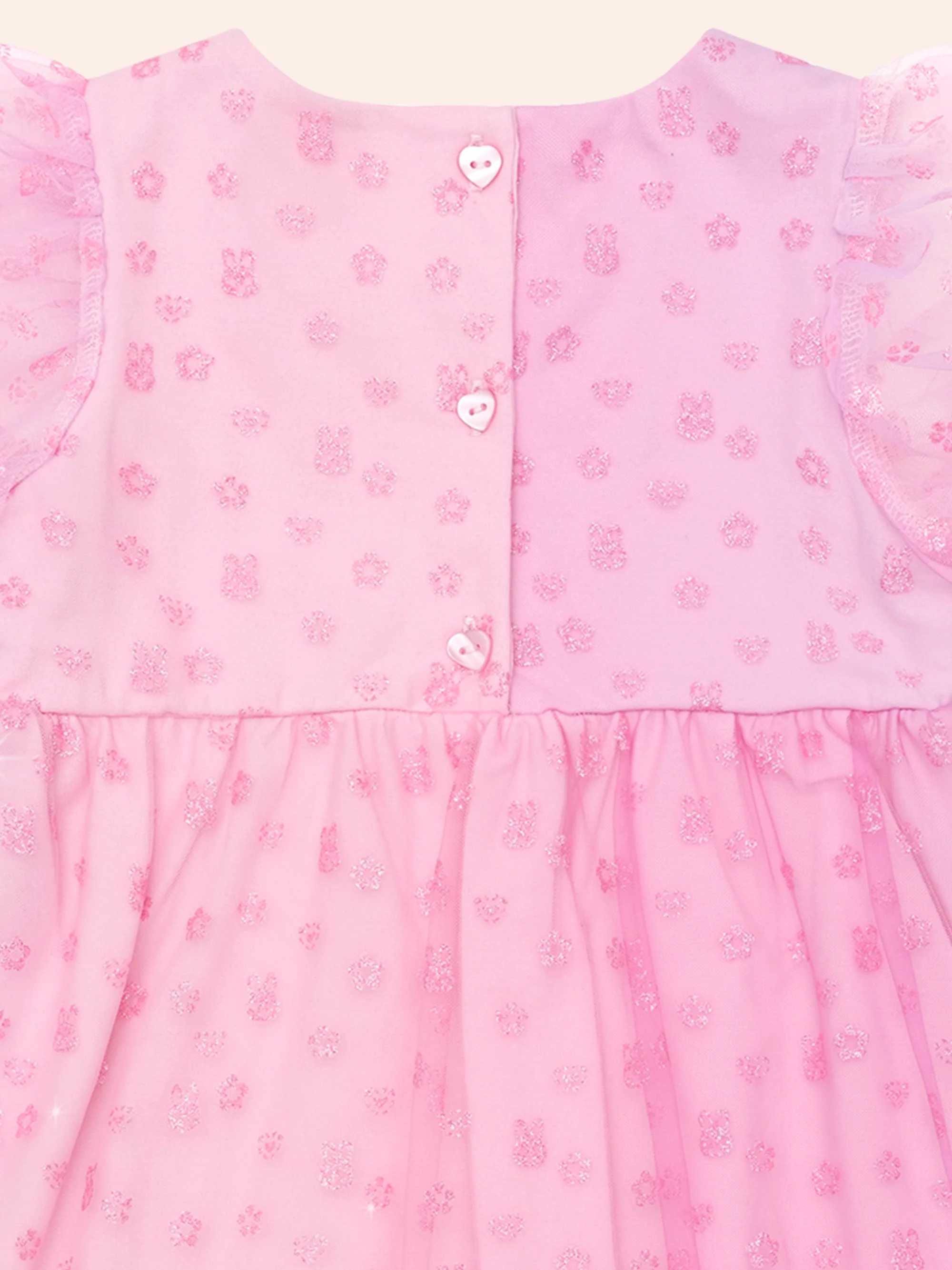 Huxbaby Bunny Gem Puff Sleeve Party Dress - Image 5