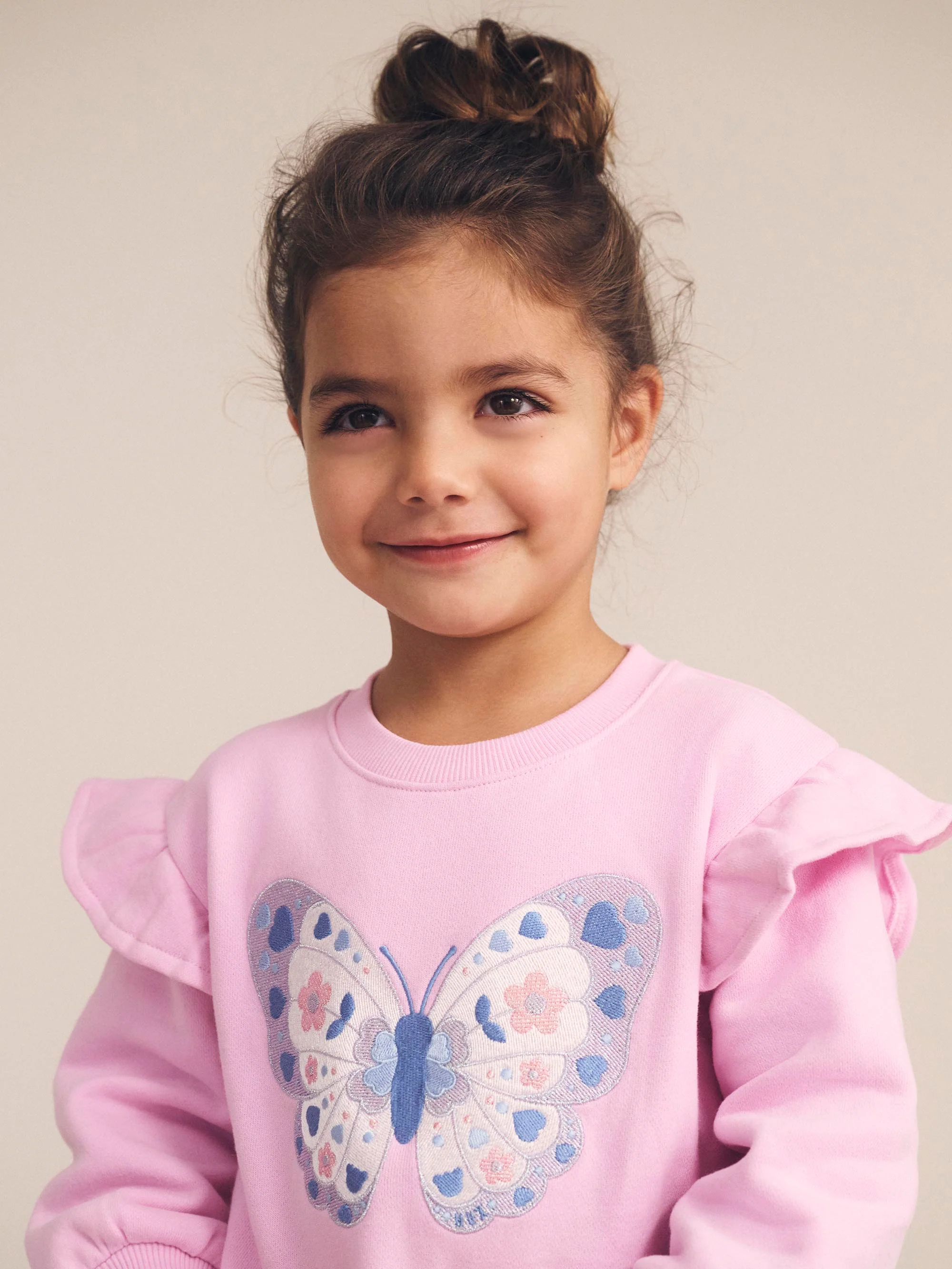 Huxbaby Butterfly Frill Sweatshirt - Image 2