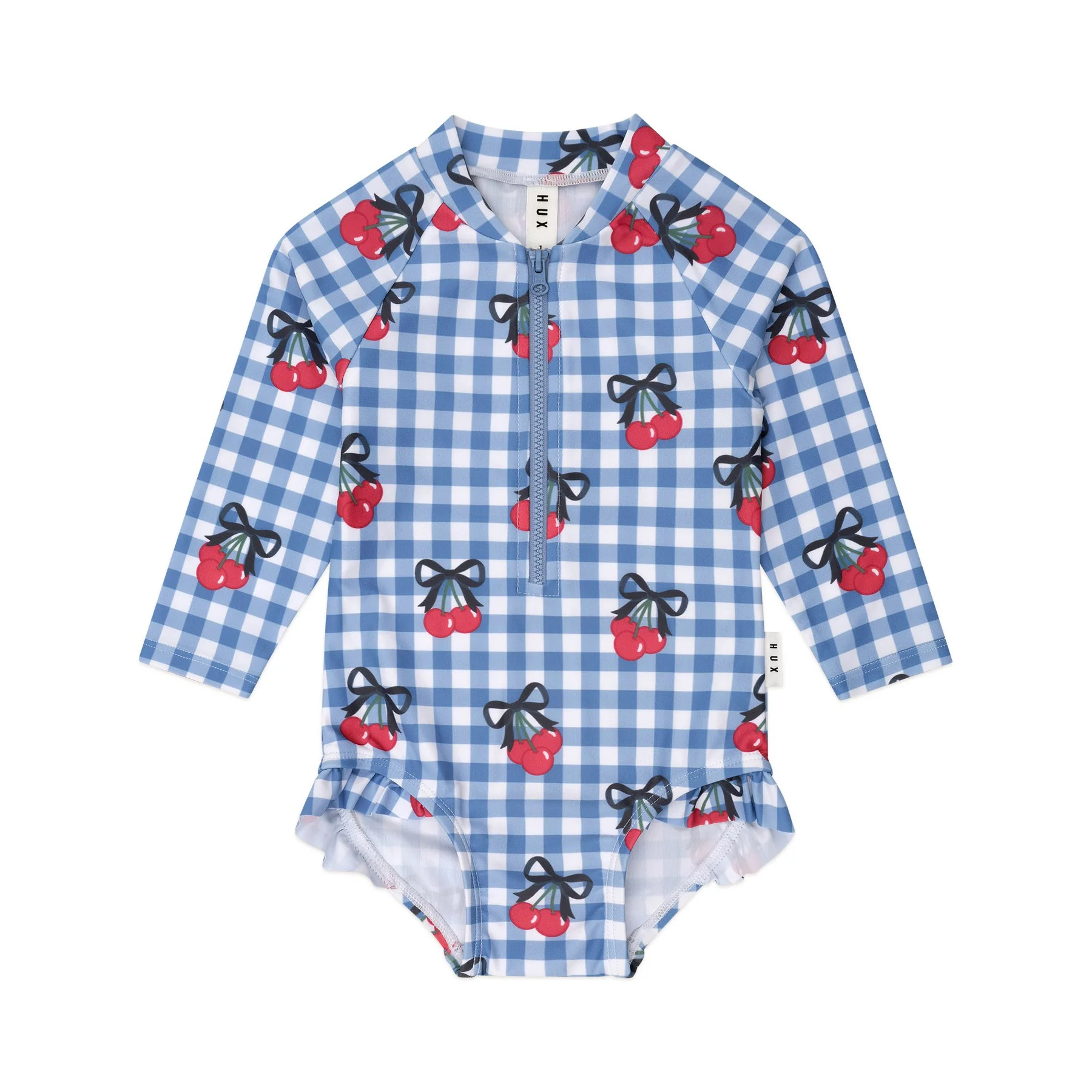Cherry Gingham Raglan Swimsuit - Image 2