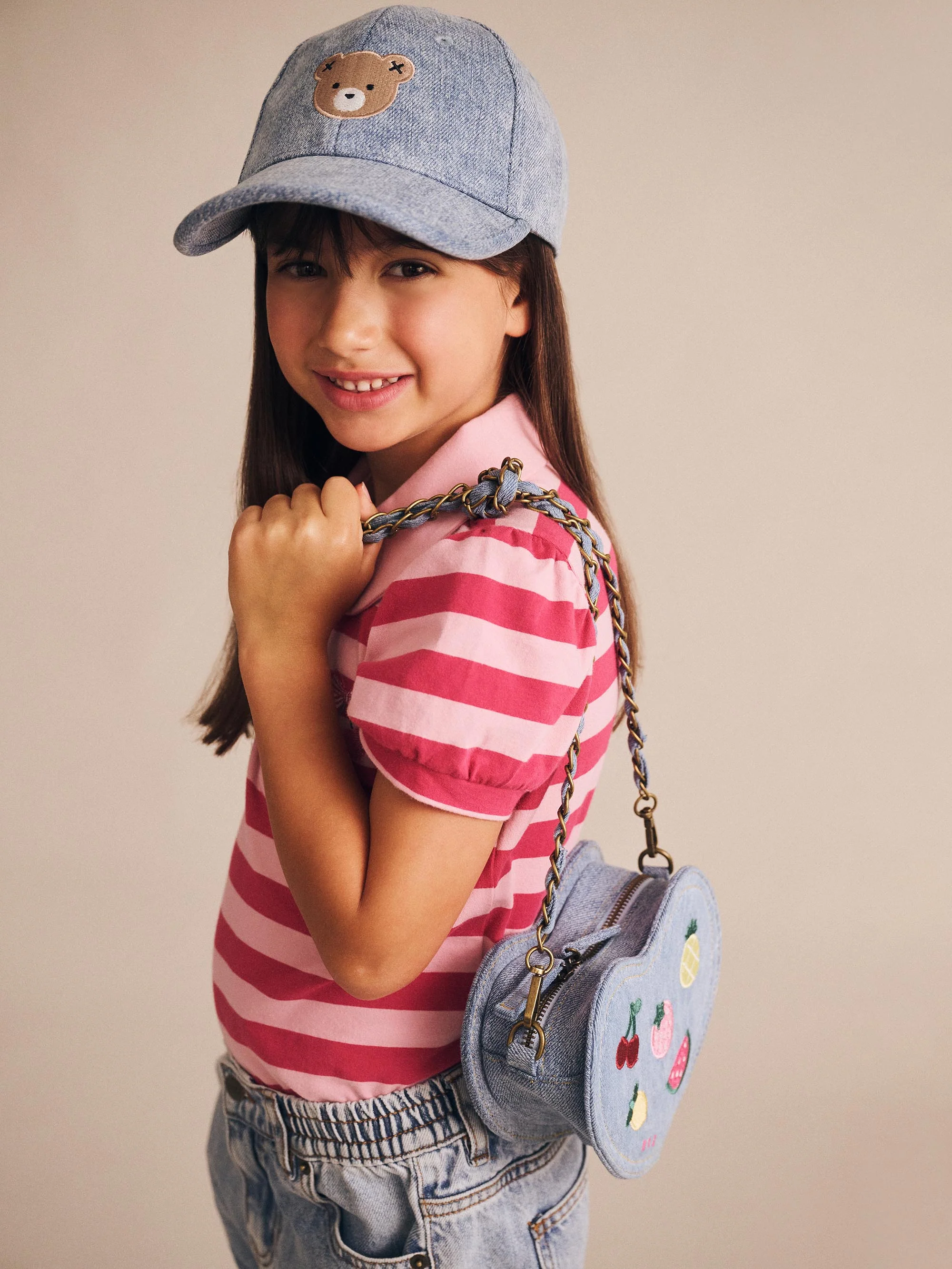Huxbaby Cherry Pie Puff Sleeve Polo Tee - Image 3