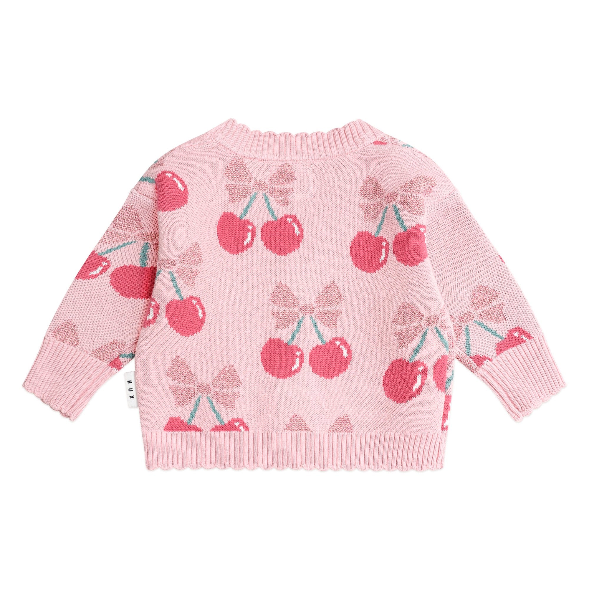 Huxbaby Cherry Pie Scalloped Knit Cardi - Image 3