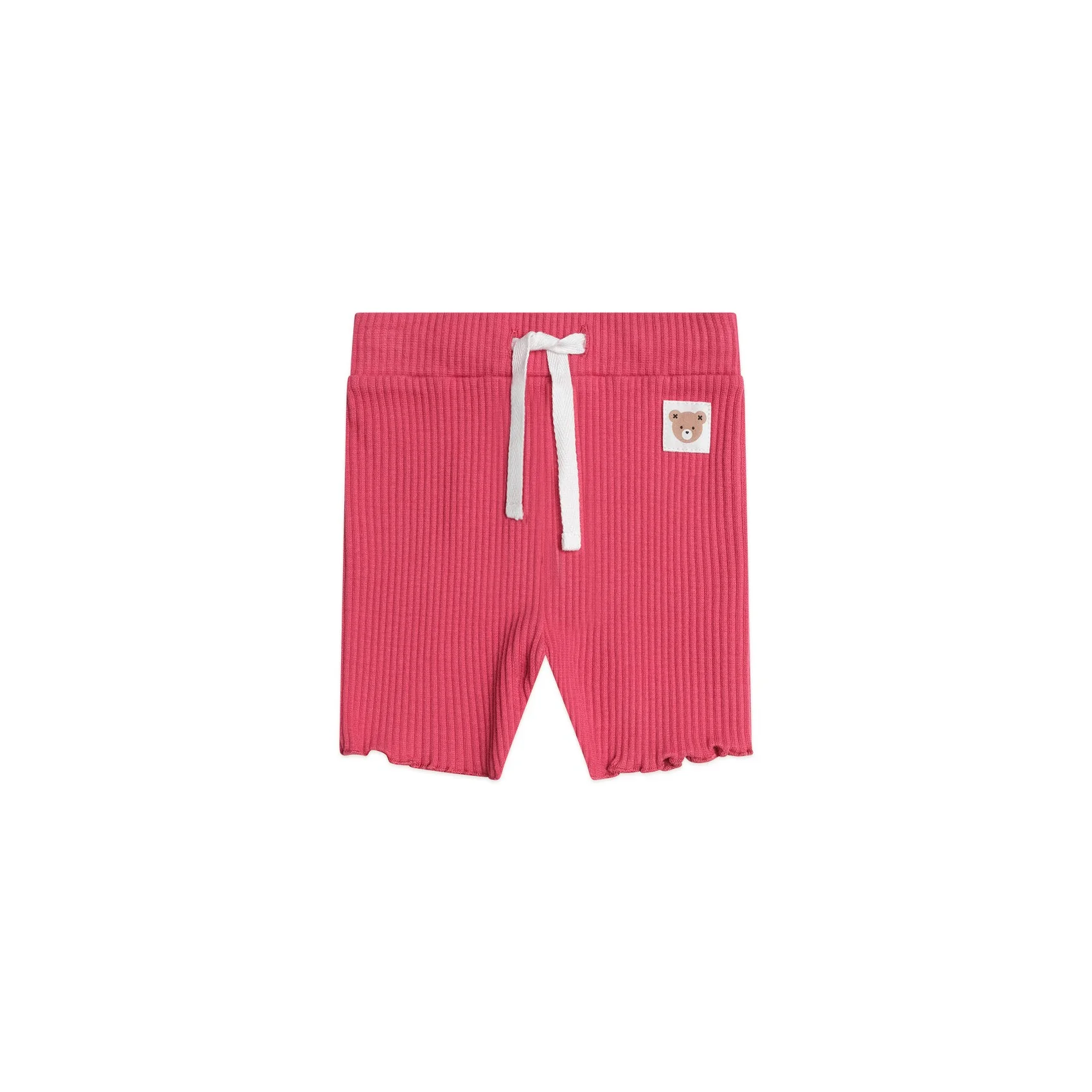 Cherry Rib Bike Shortie