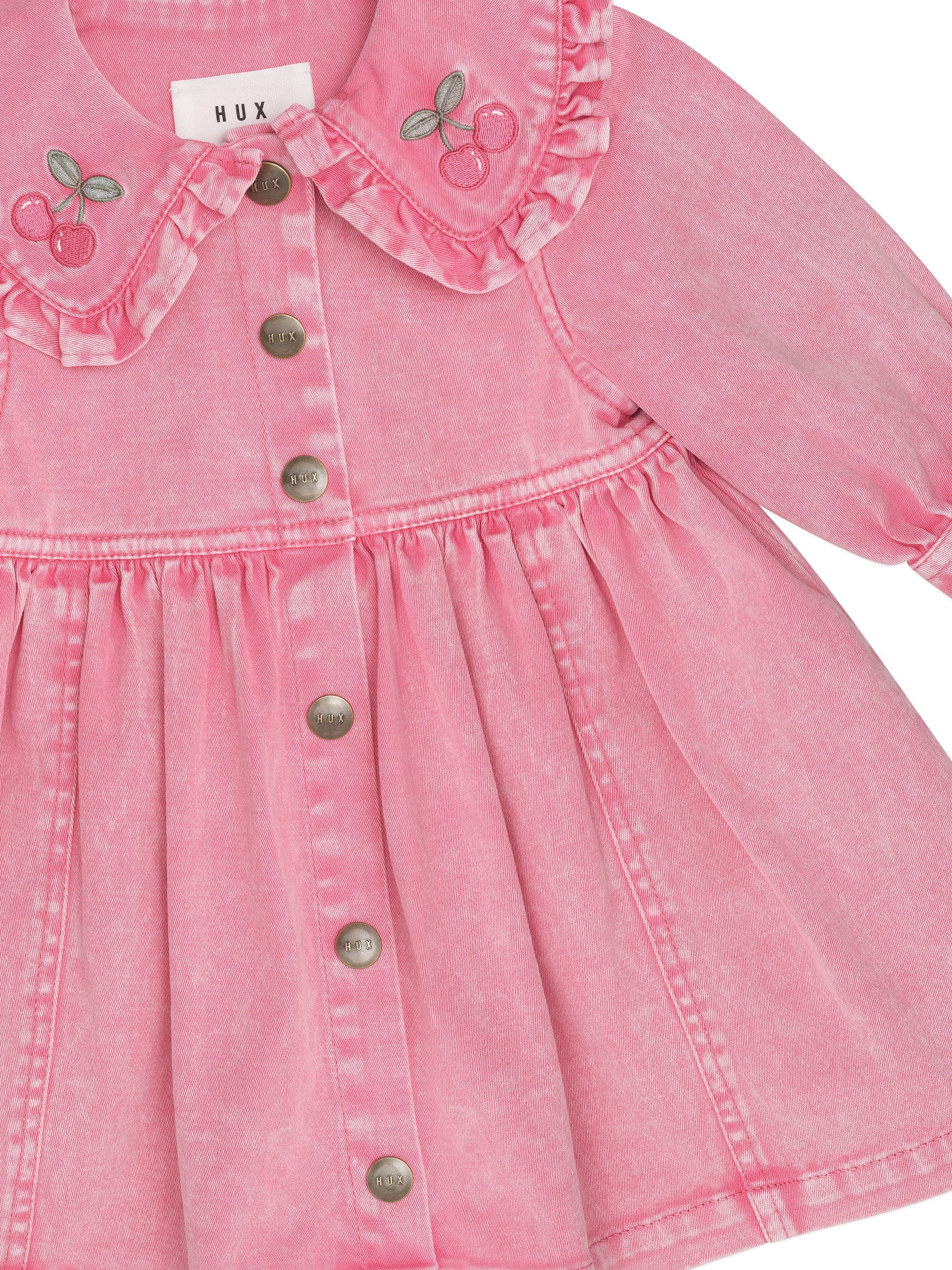 Cherry Vintage Collar Dress - Bubblegum - Image 6