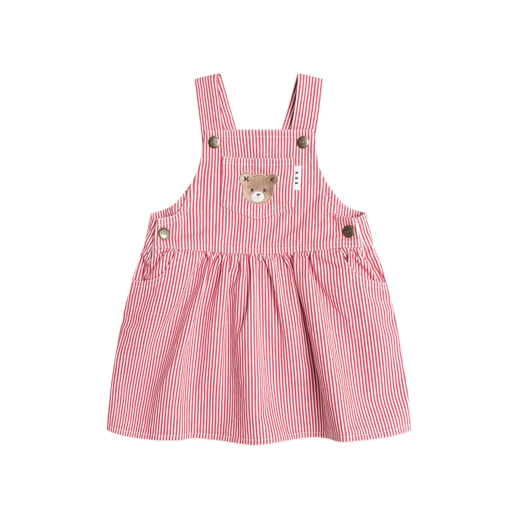 Chill Red Stripe Pinafore Dress