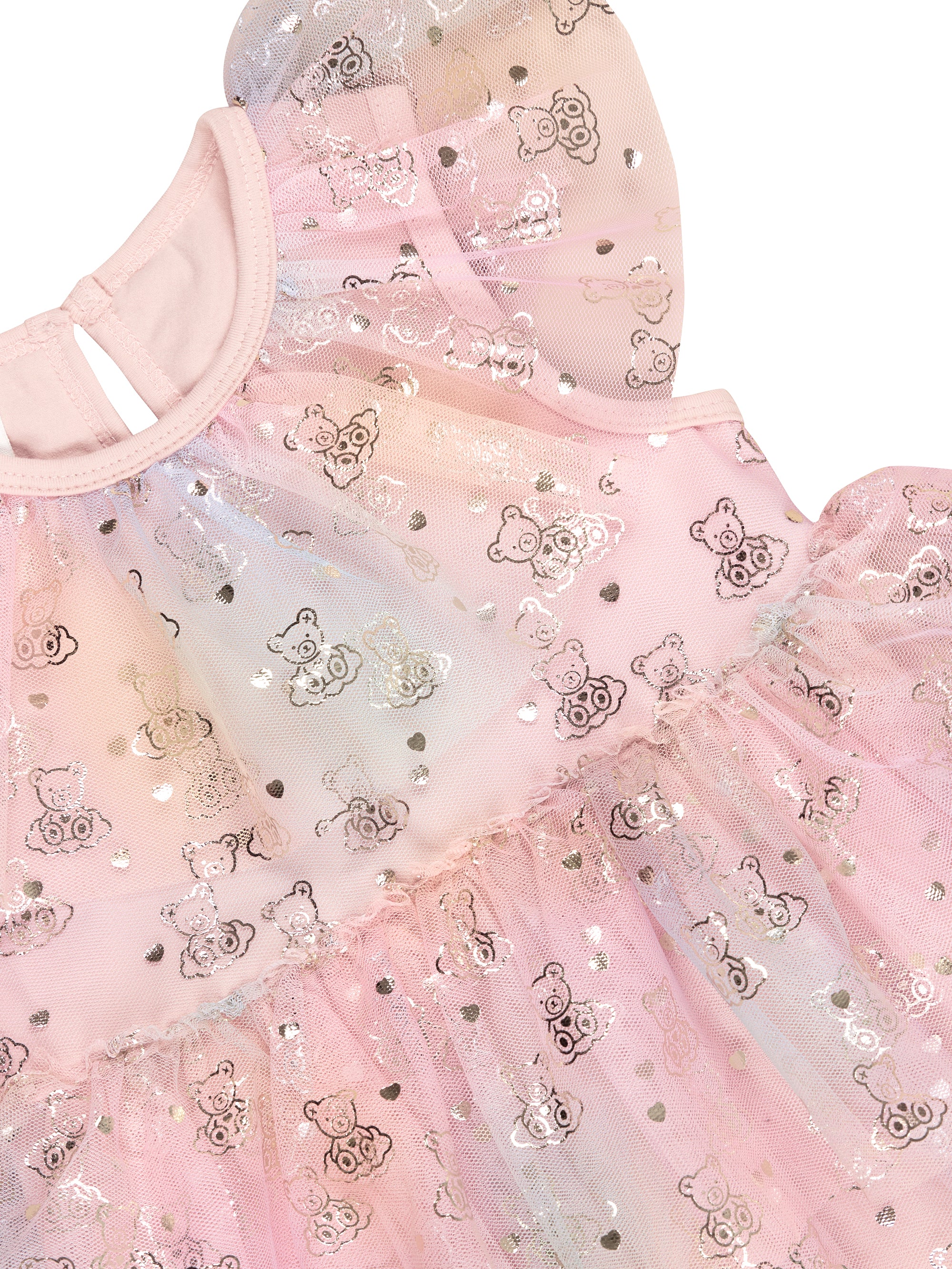 Huxbaby Cloud Bear Tiered Party Dress - Image 3