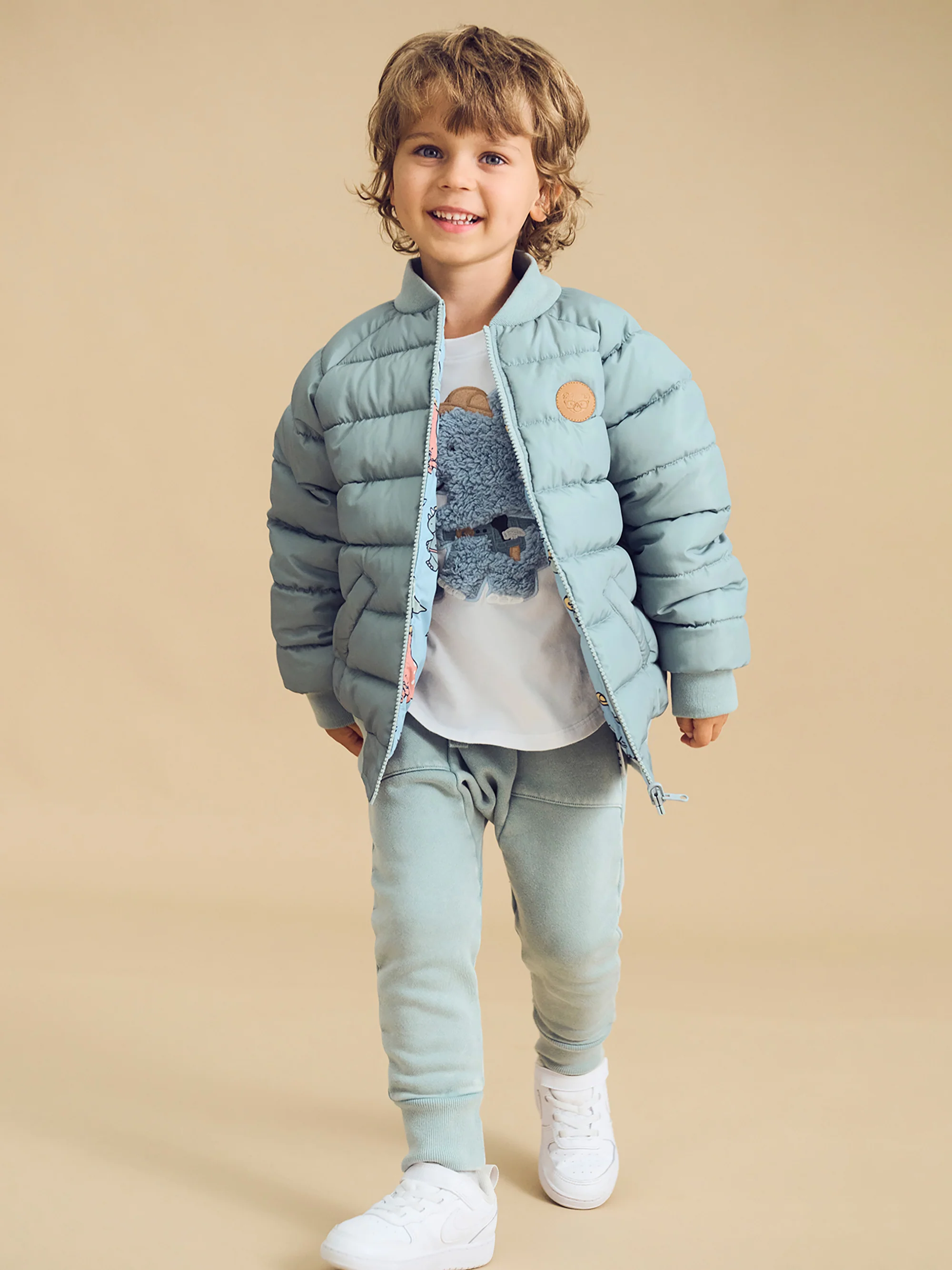 Construction Dinos Reversible Bomber - Mineral Green - Image 2