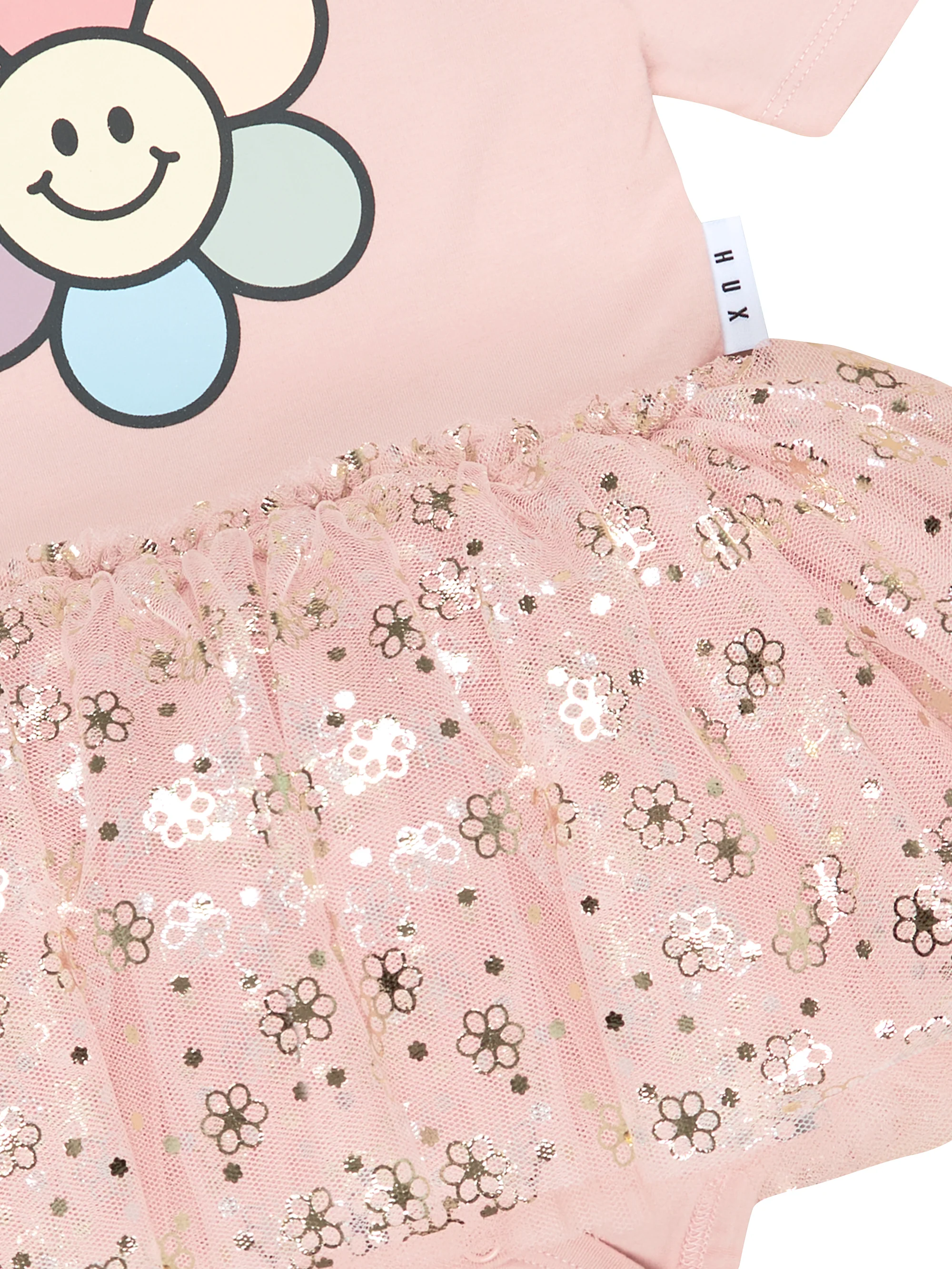 Huxbaby Daisy Ballet Onesie - Rose Petal - Image 3