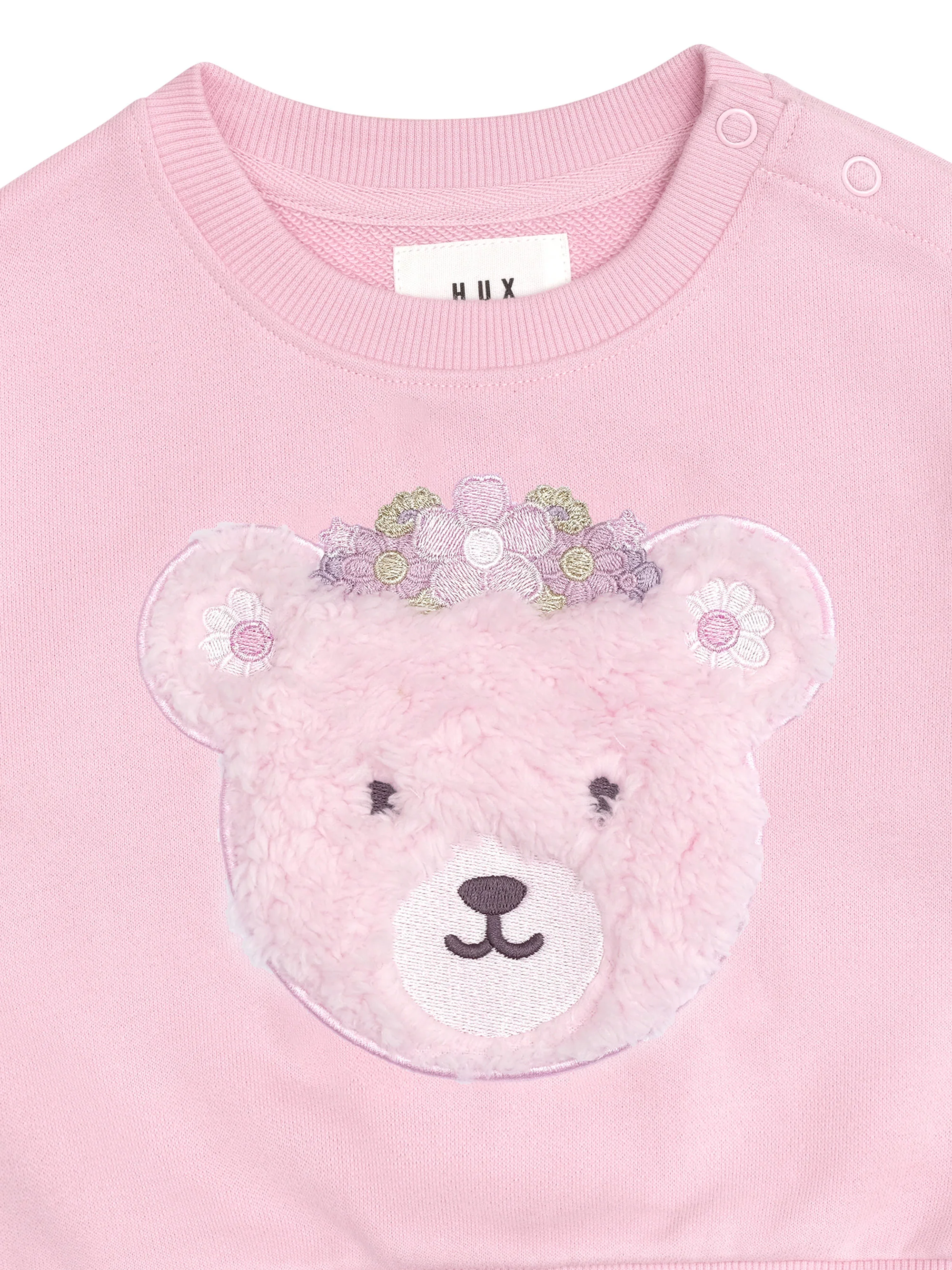 Daisy Furry Bear Sweatshirt - Lilac Mist - Image 3