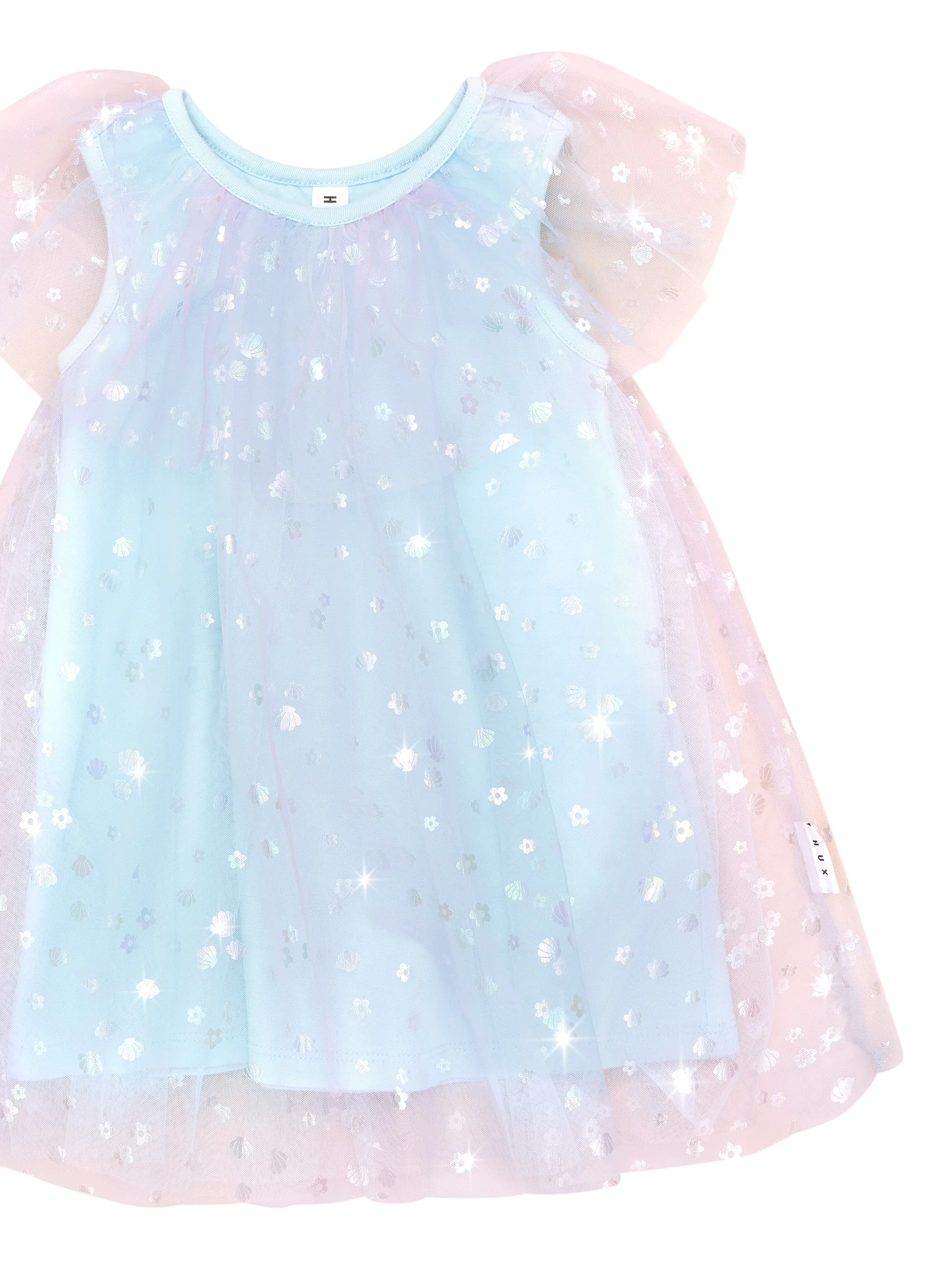 Daisy Seashell Tulle Flutter Dress - Sea Rainbow - Image 5