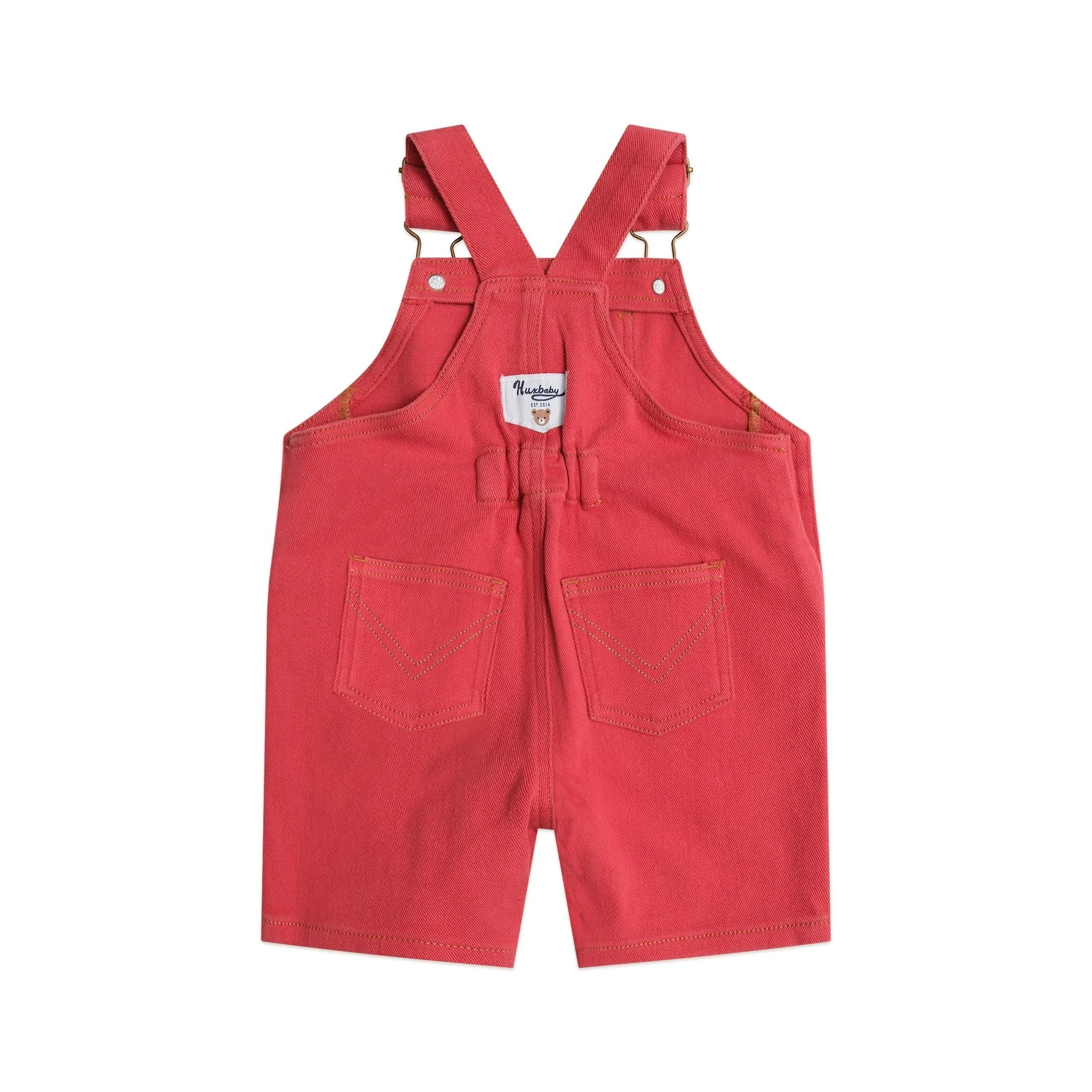 Denim Short Overalls Chilli Red - Image 5