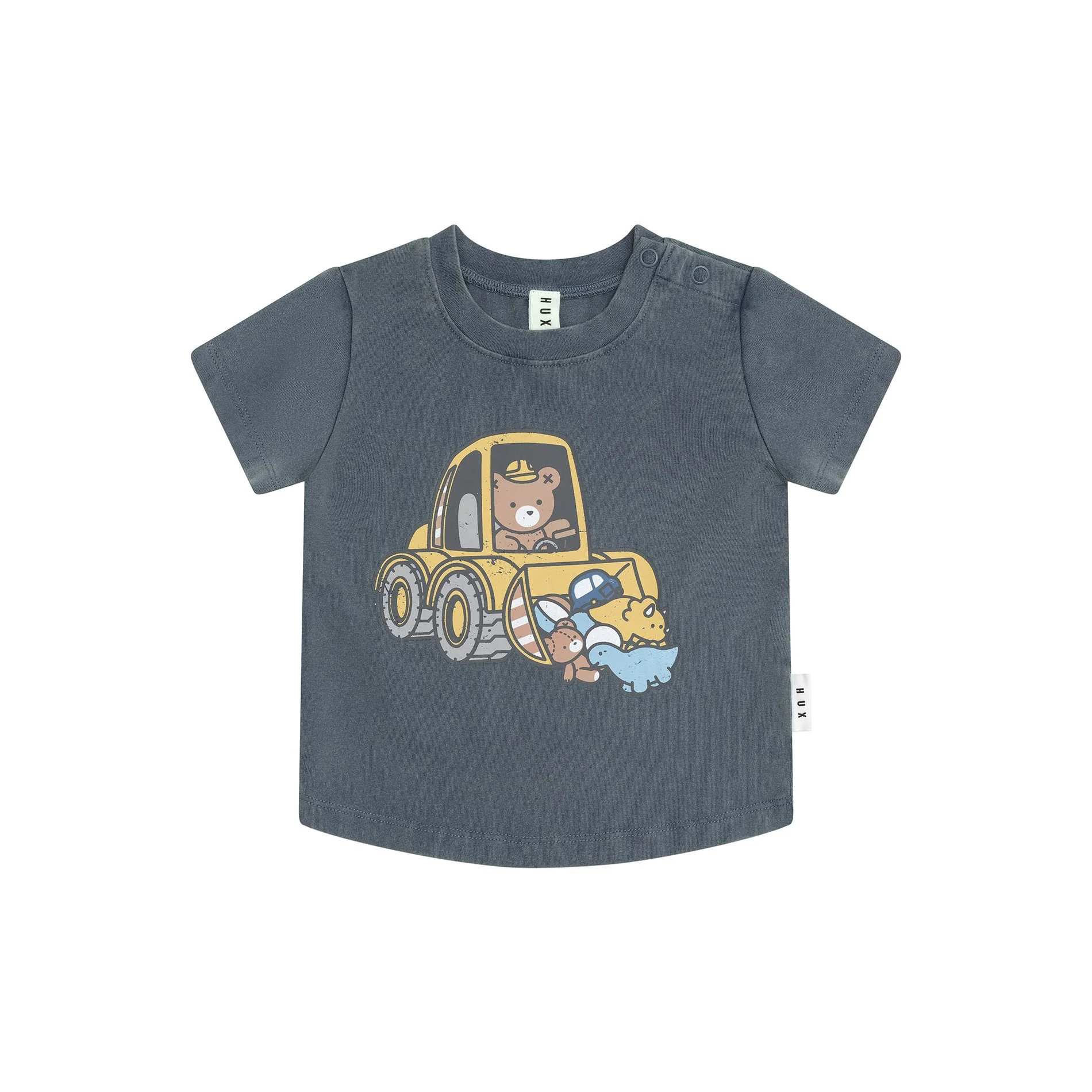 Digger Hux T-Shirt - Washed Navy