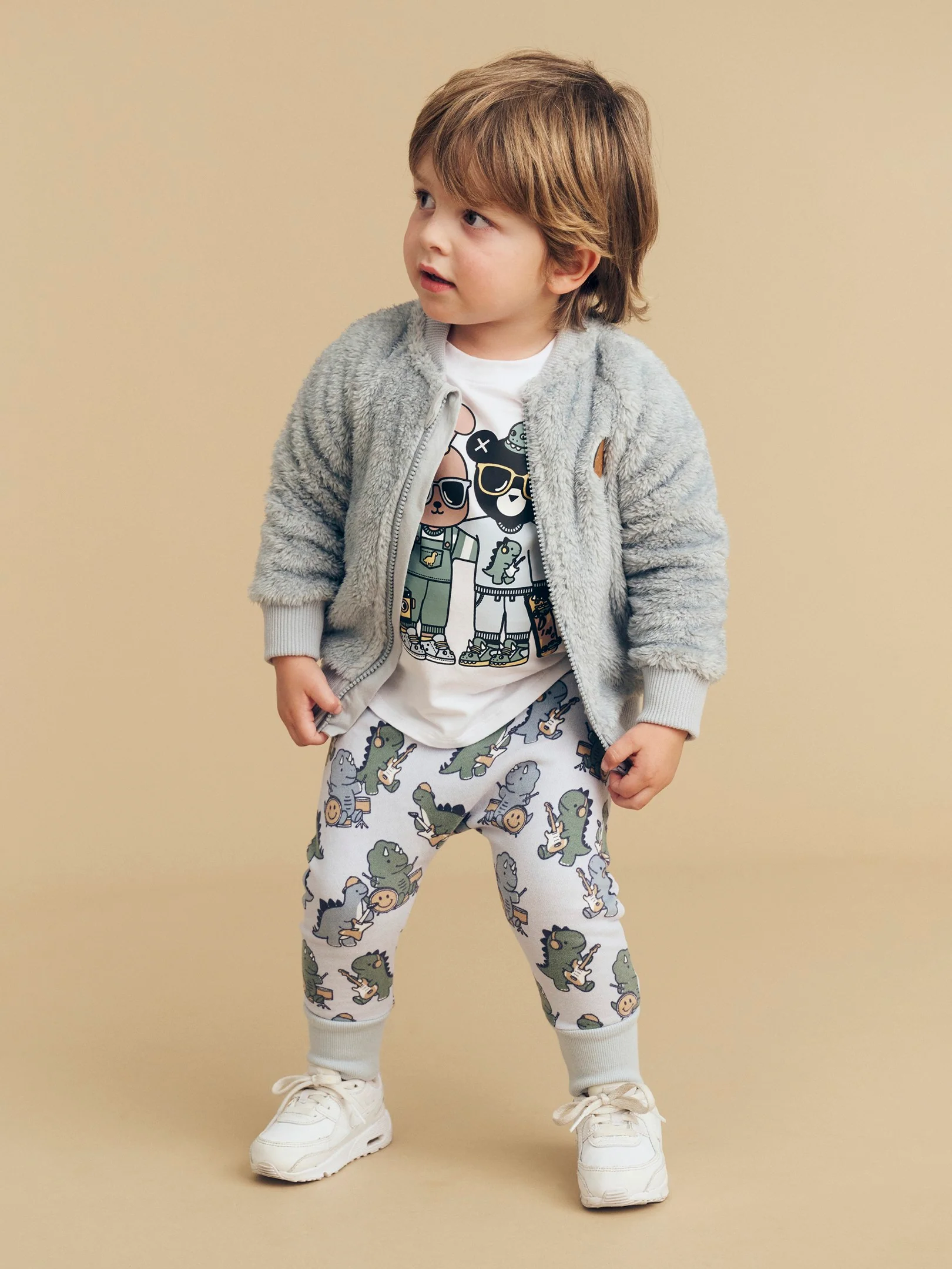 Dino Band Drop Crotch Pant - Slate - Image 2