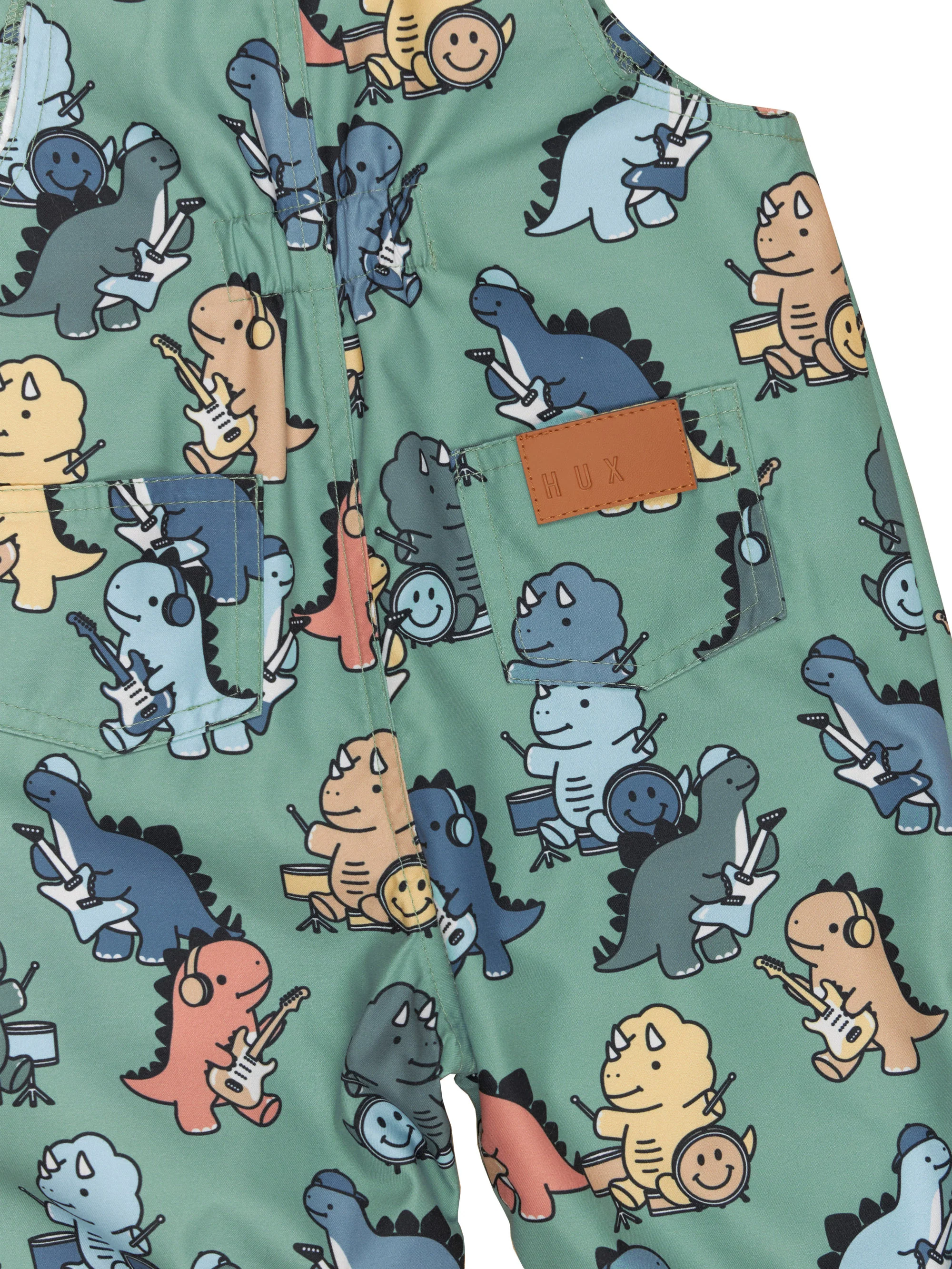 Dino Band Puddle Suit - Winter Green - Image 4