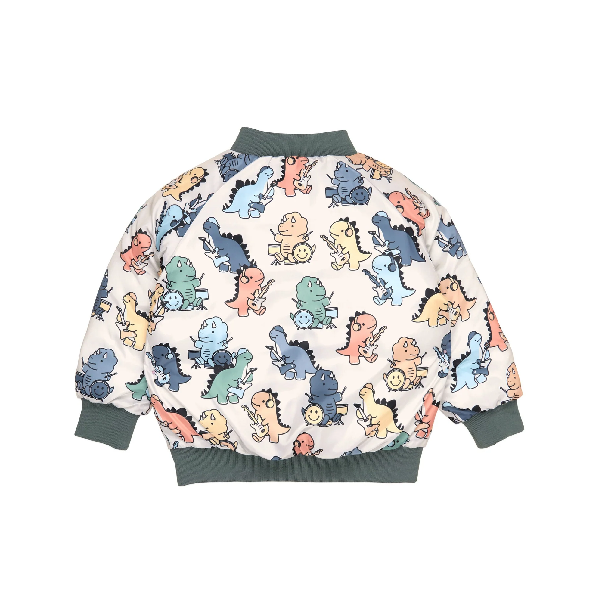 Dino Band Reversible Bomber - Light Spruce - Image 5