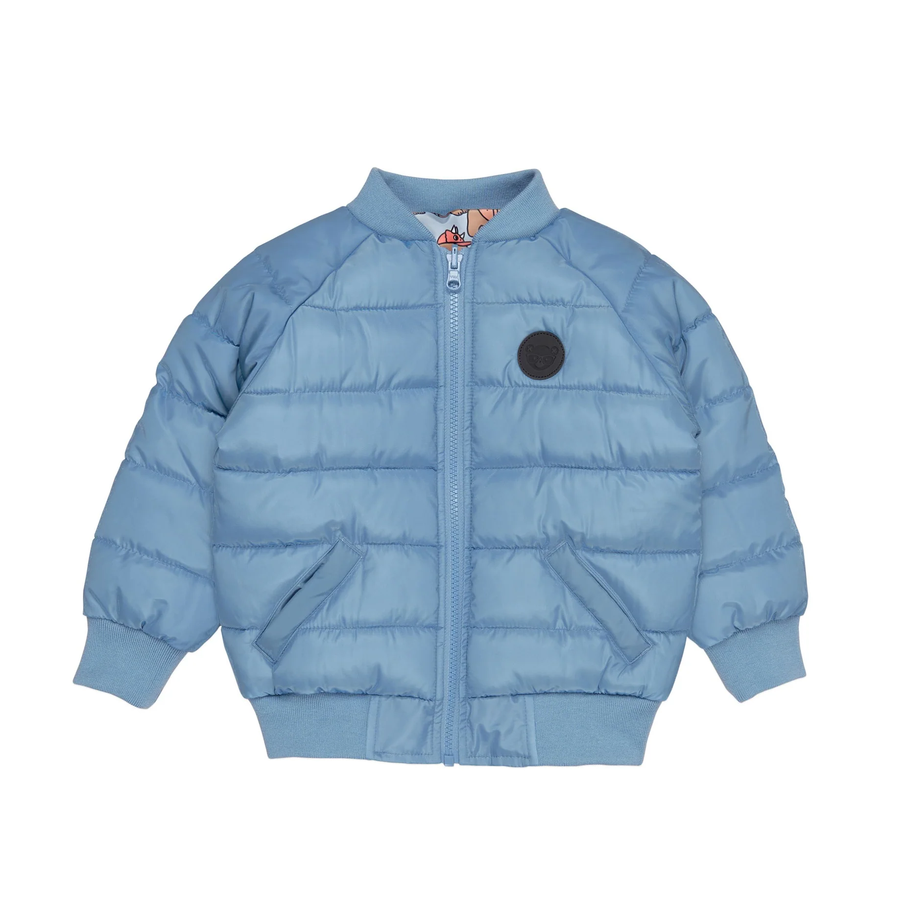 Dino Dog Reversible Bomber - Mountain Blue - Image 6