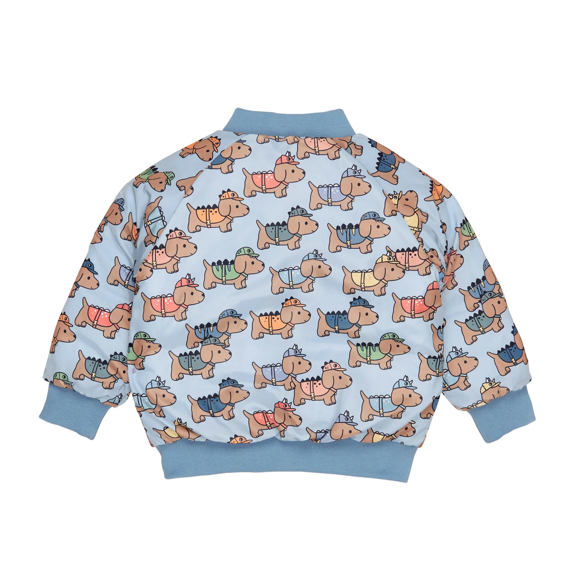 Dino Dog Reversible Bomber - Mountain Blue - Image 9