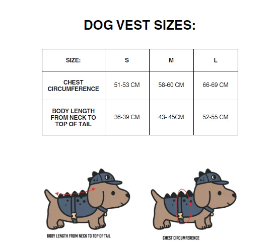 Dino Dog Reversible Dog Vest - Mountain Blue - Image 7