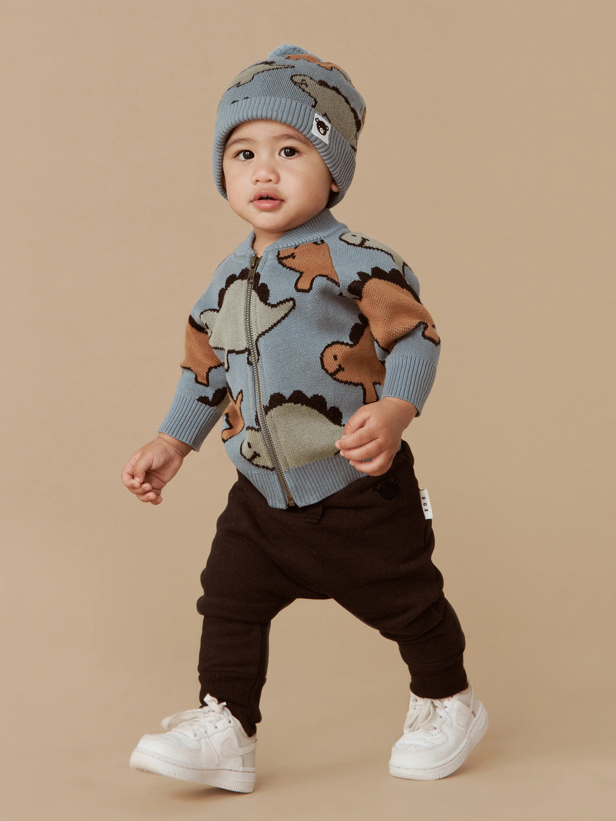 Huxbaby Dino Knit Beanie - Teal - Image 4