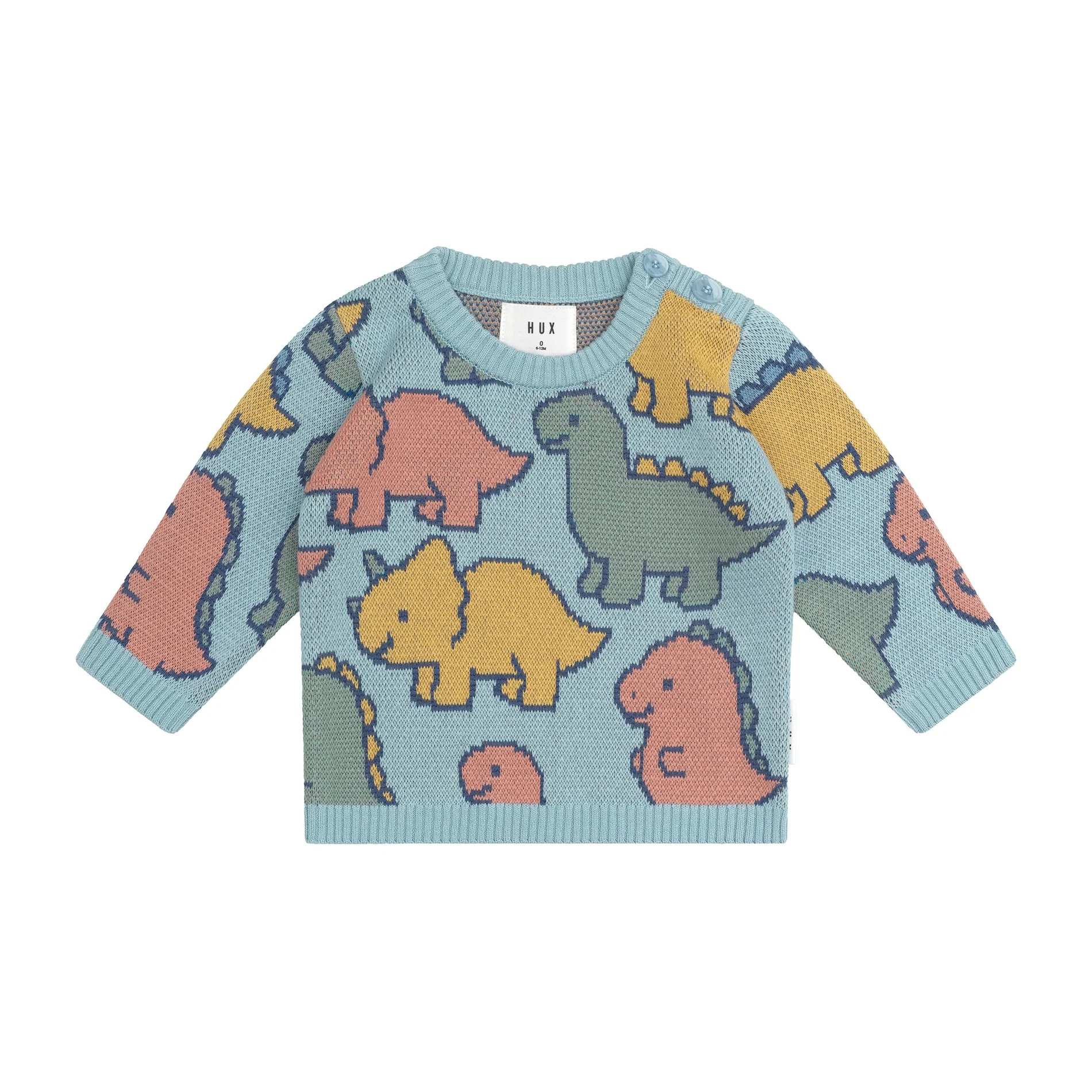 Dino Play Knit Jumper - Marine Blue