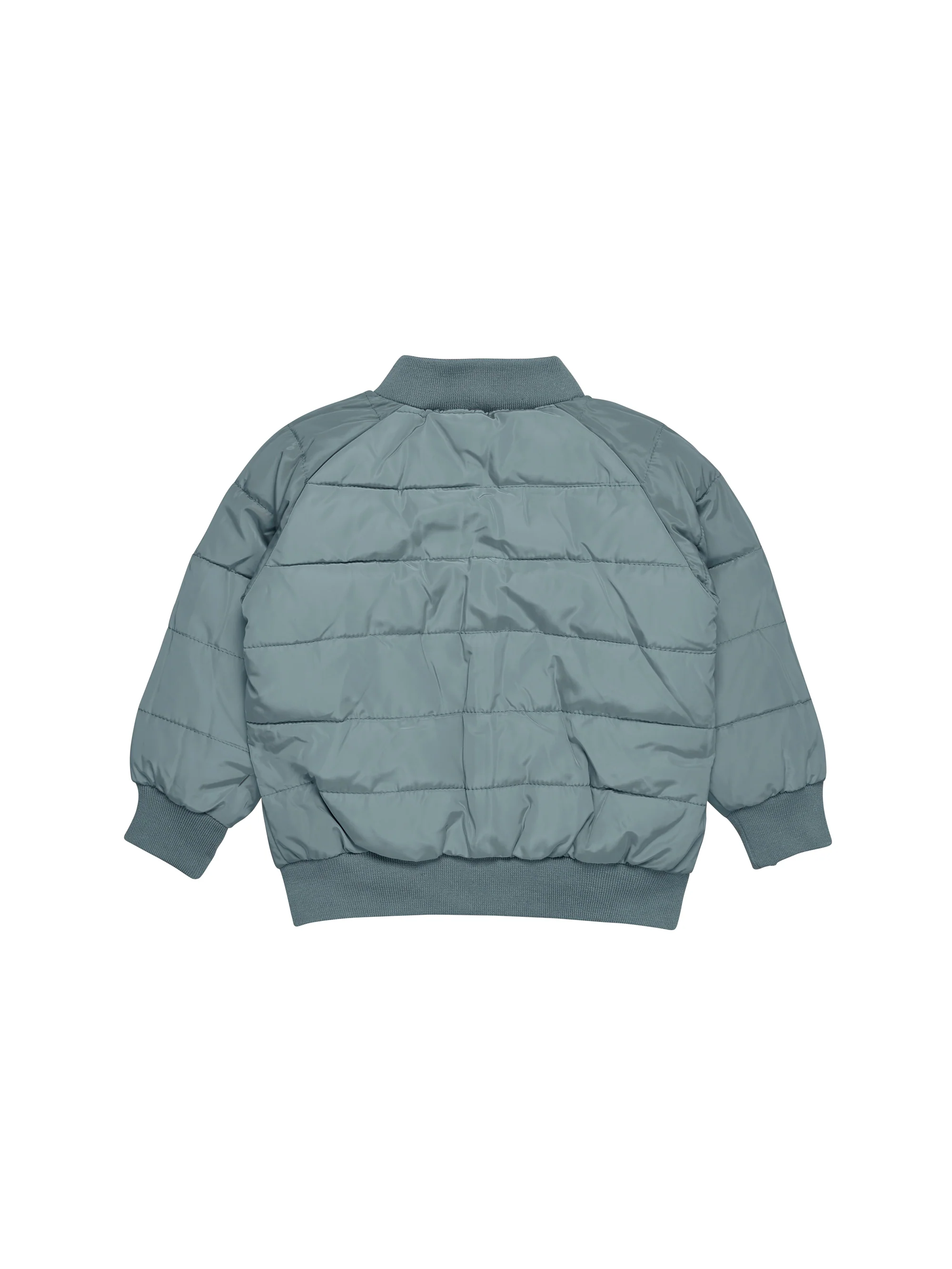 Huxbaby Dino Racer Reversible Bomber - Slate + Teal - Image 7