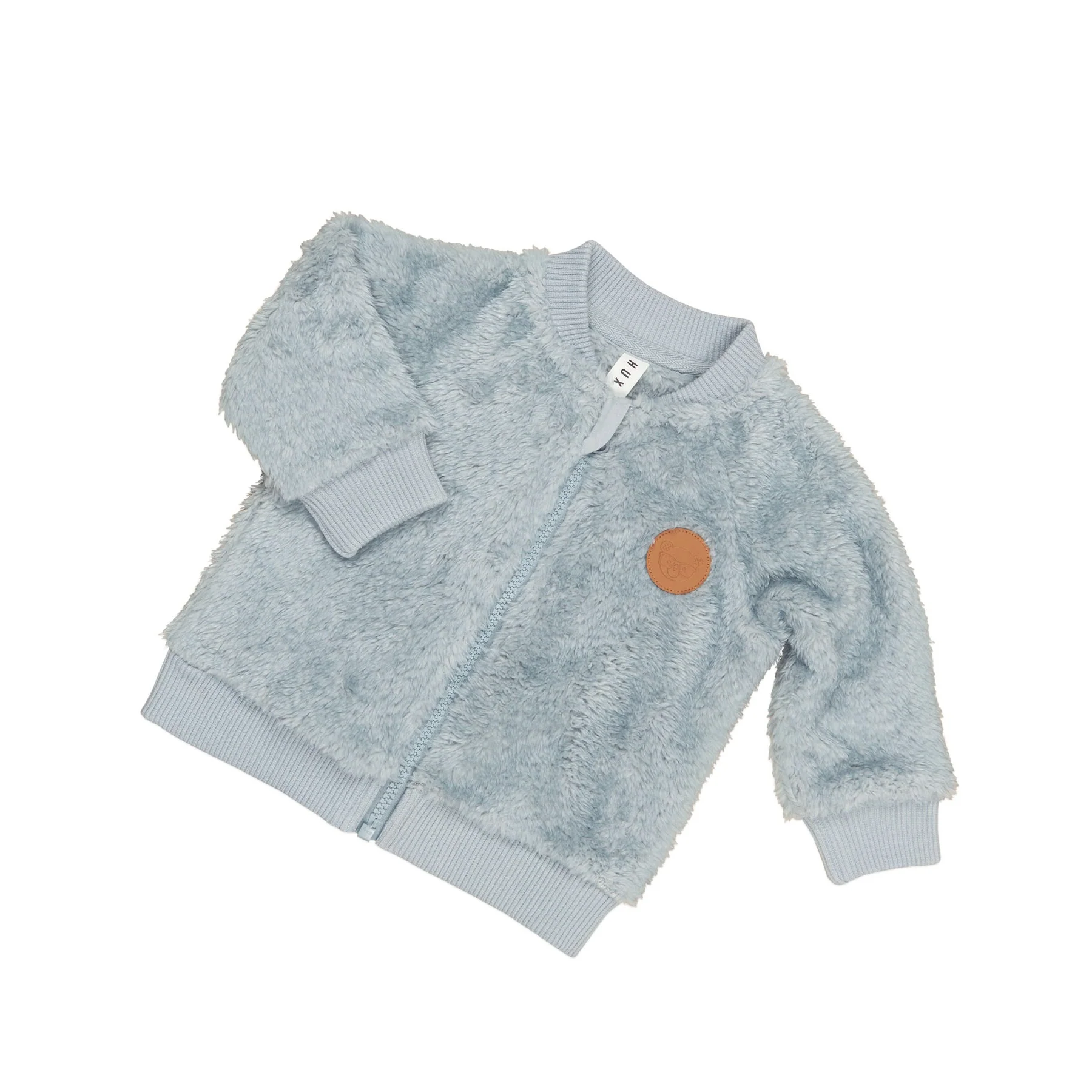 Dino Star Fur Jacket - Dusty Blue - Image 4