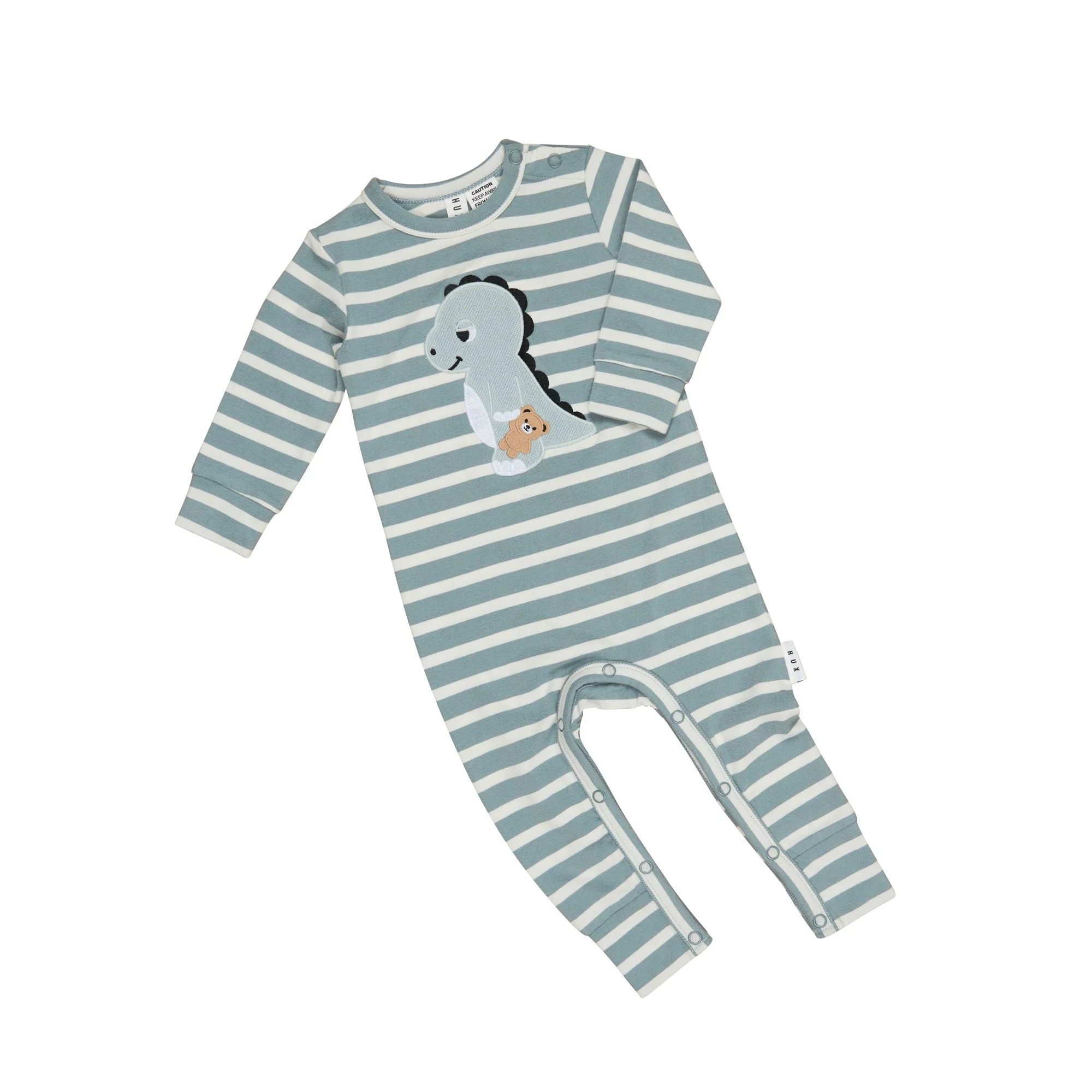 Dino Stripe Romper - Image 3
