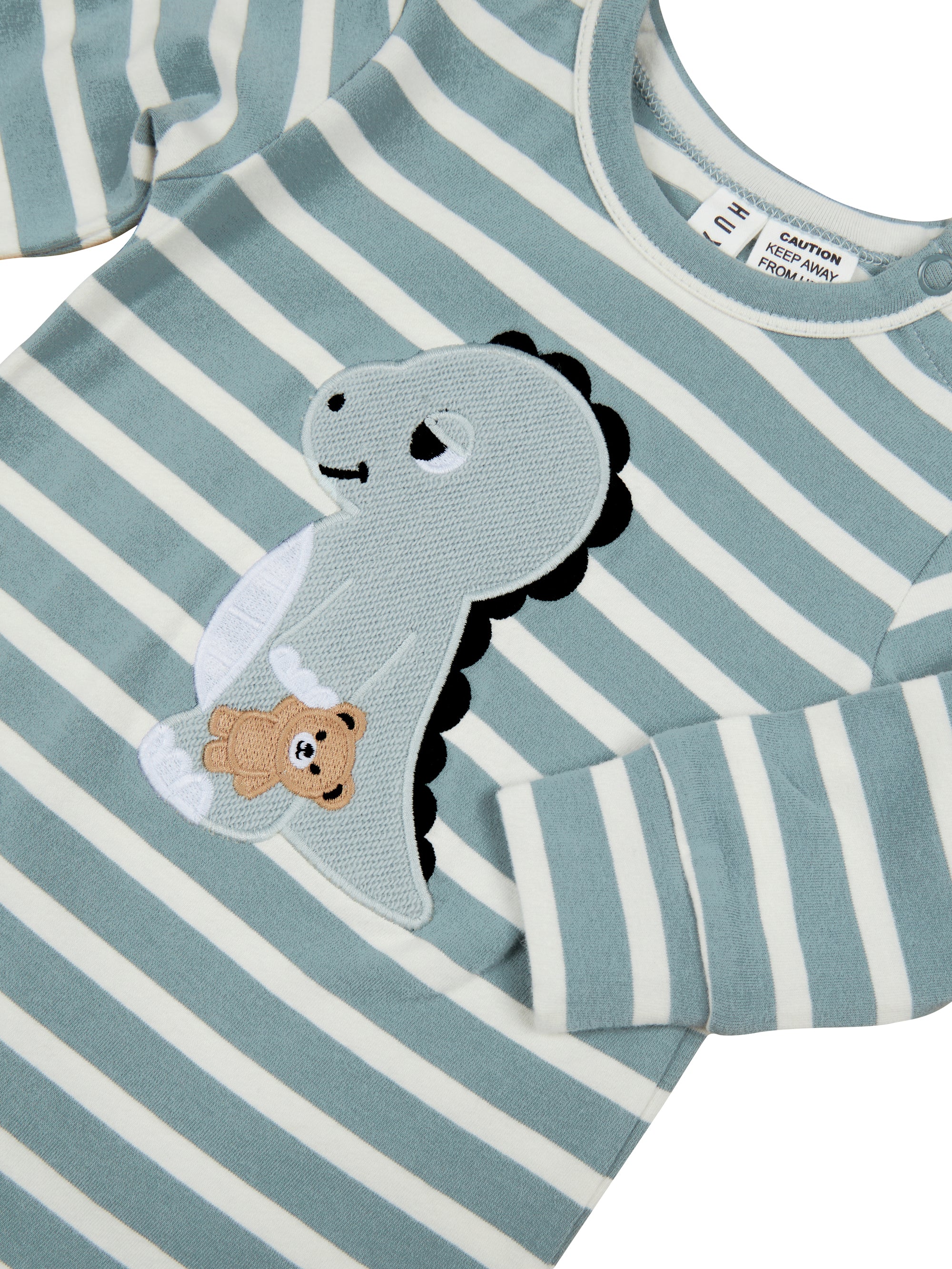 Dino Stripe Romper - Image 4