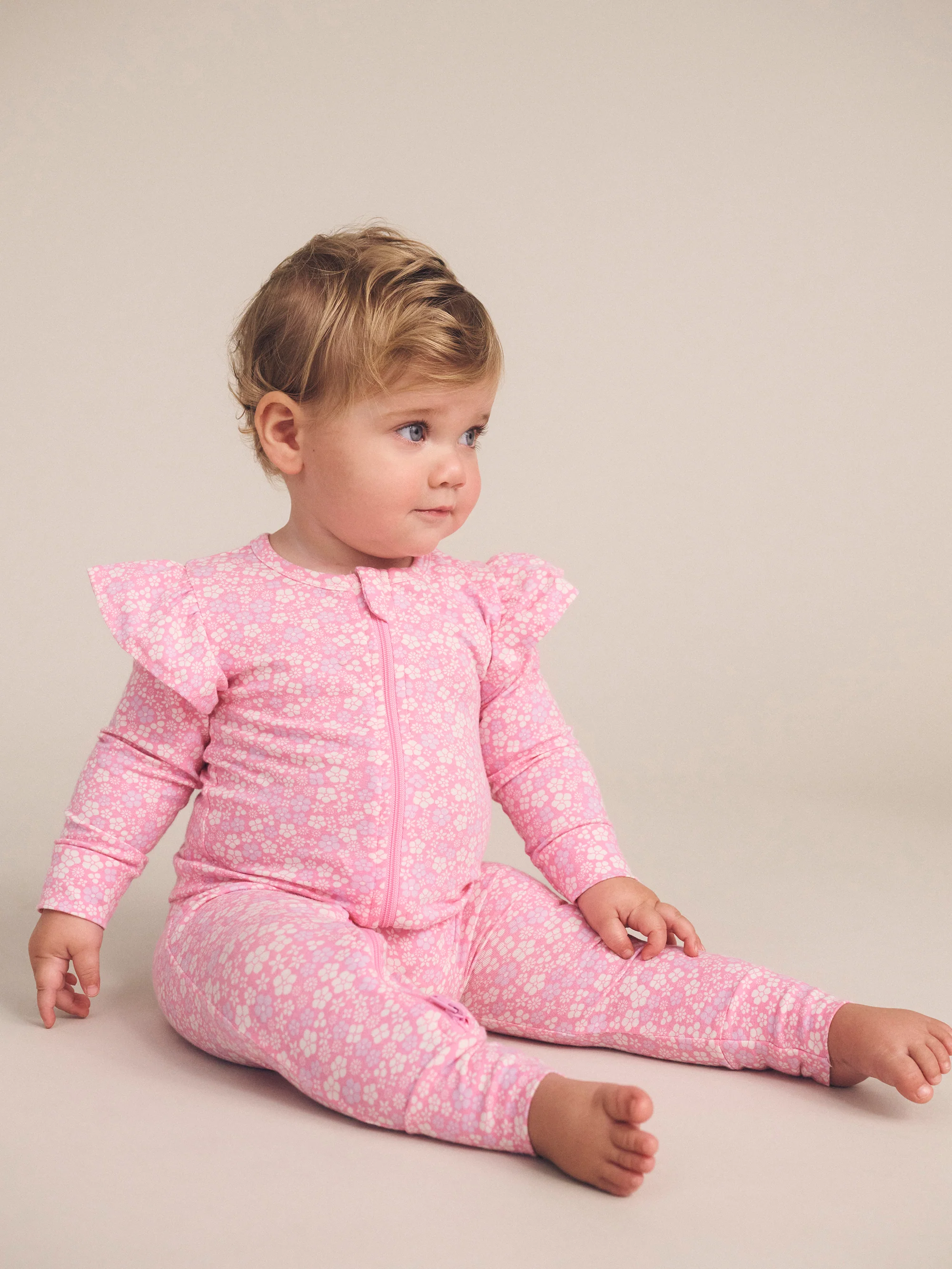 Huxbaby Ditsy Floral Frill Romper - Image 2