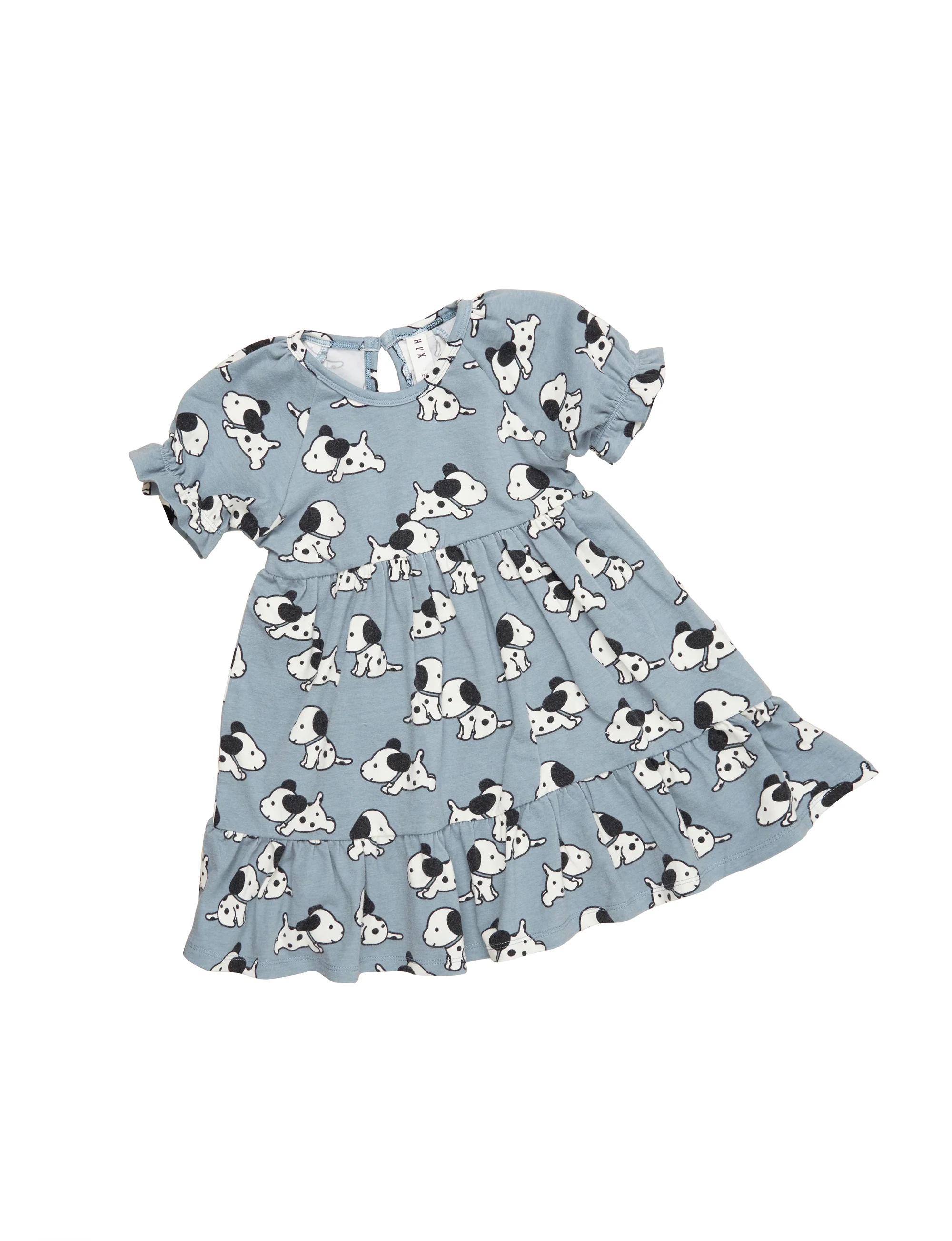 Huxbaby Doggie Tiered Puff Sleeve Dress - Skayer - Image 3