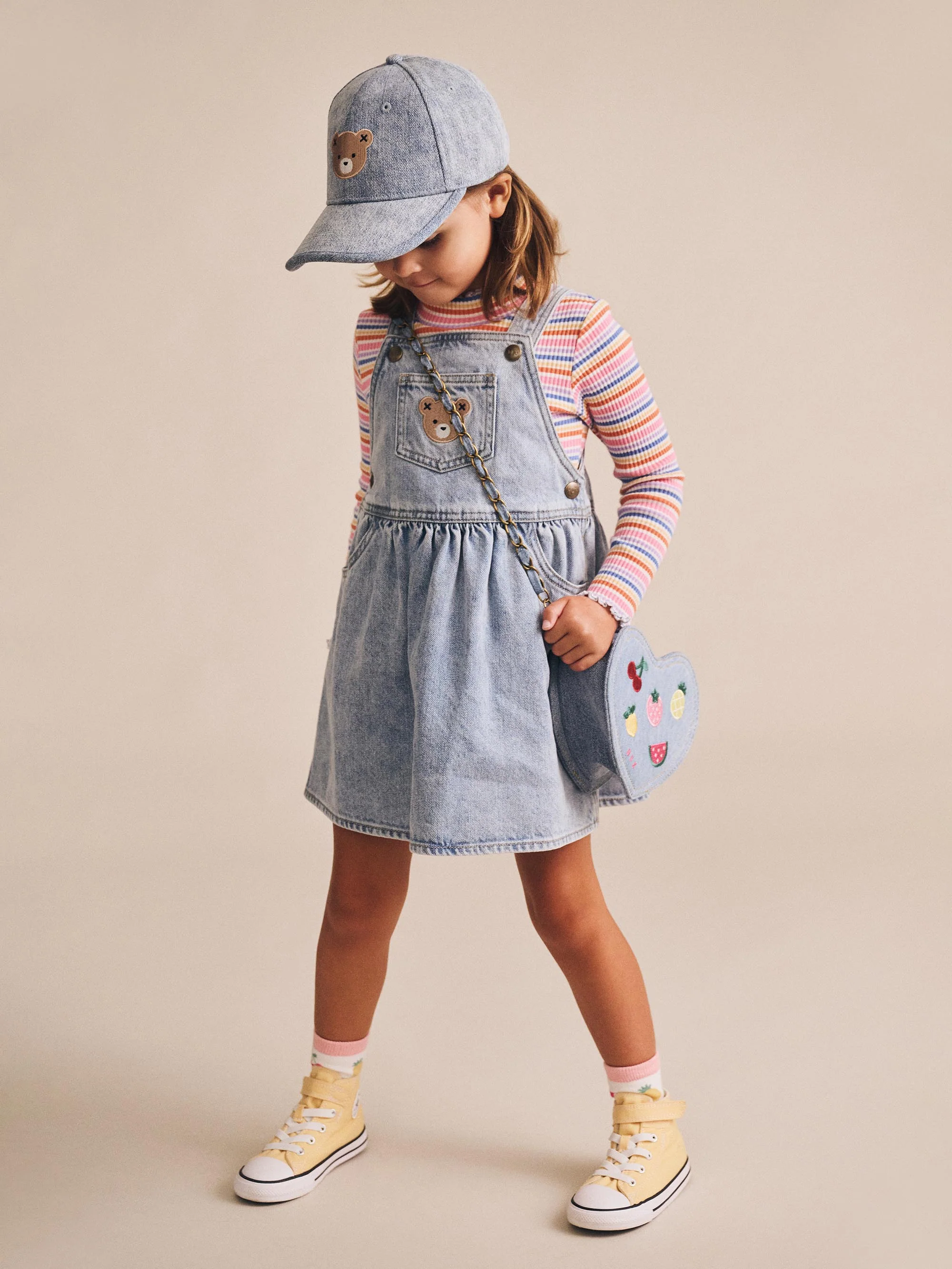 Dreamy Denim Pinafore Dress - Image 4