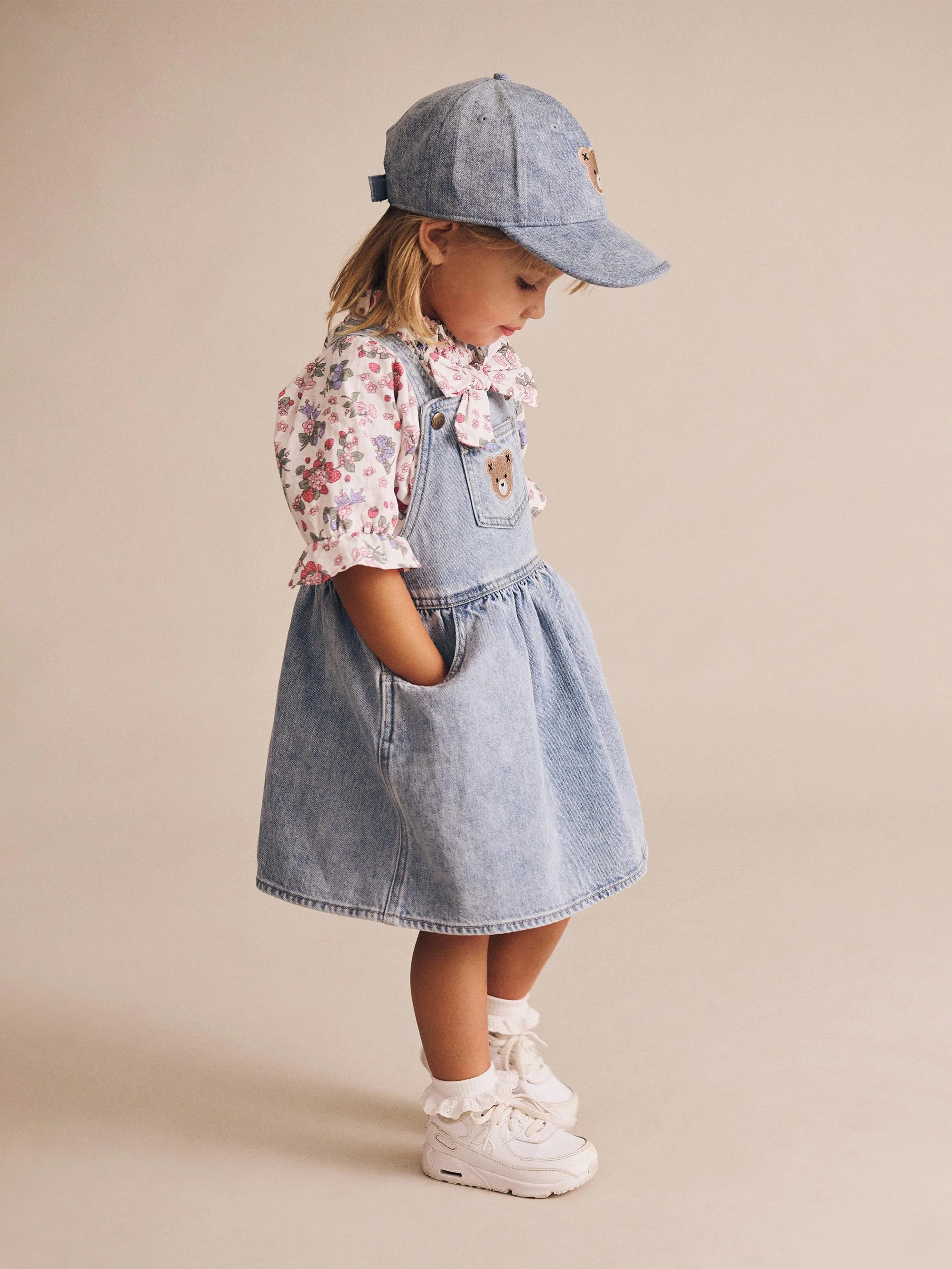 Dreamy Denim Pinafore Dress - Image 5