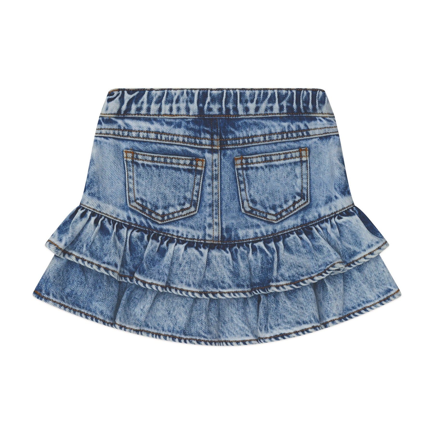 Dreamy Denim Tiered Skirt - Image 3